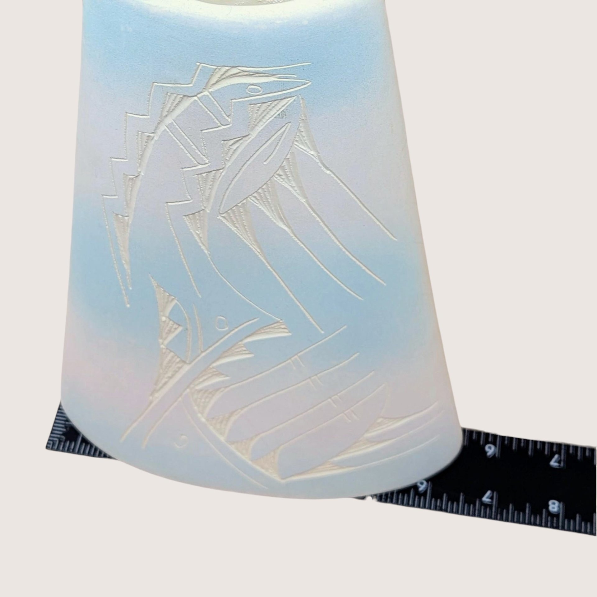 1980s Southwest Sgraffito Studio Vase