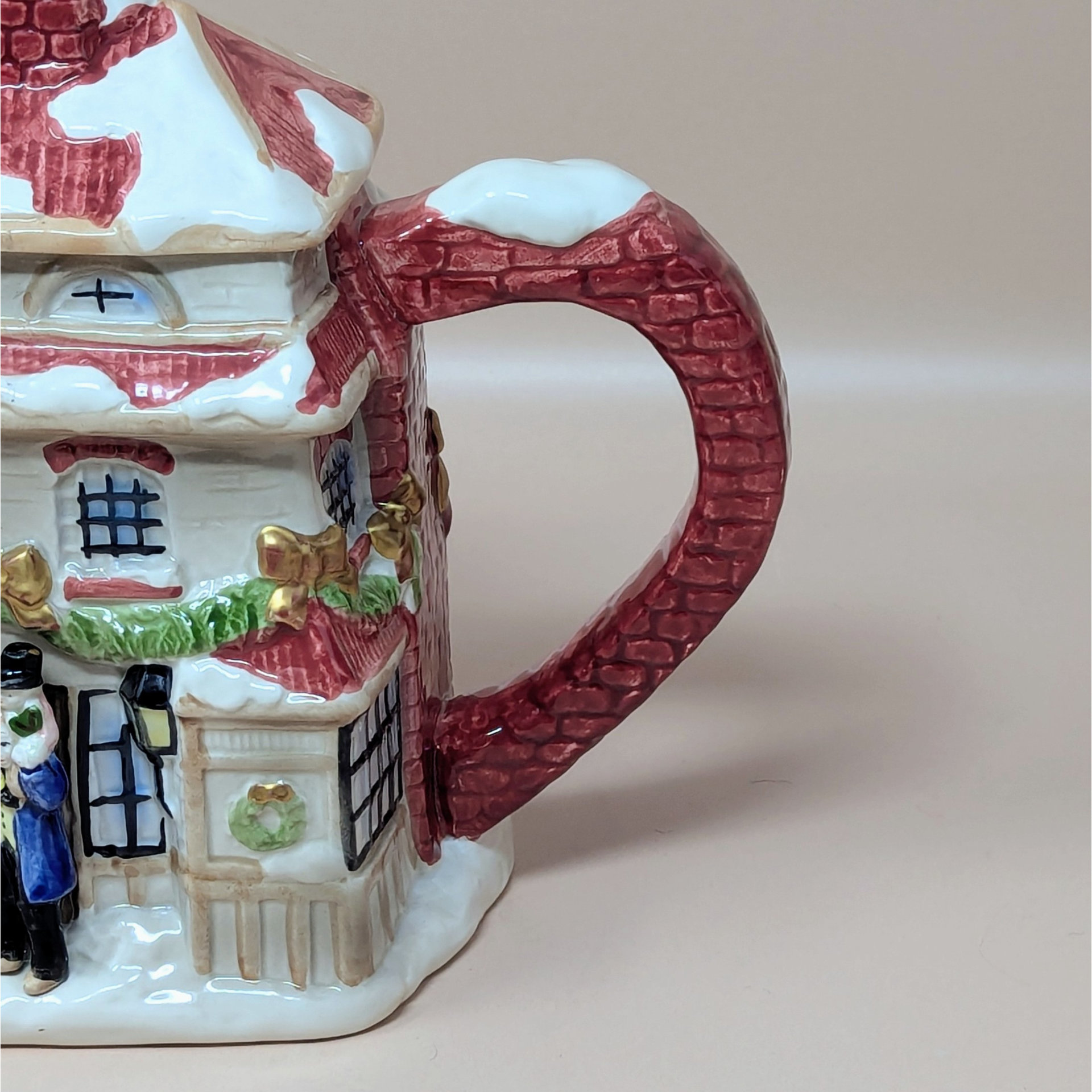 1997 Fitz and Floyd Dickens Ceramic Cottage Teapot
