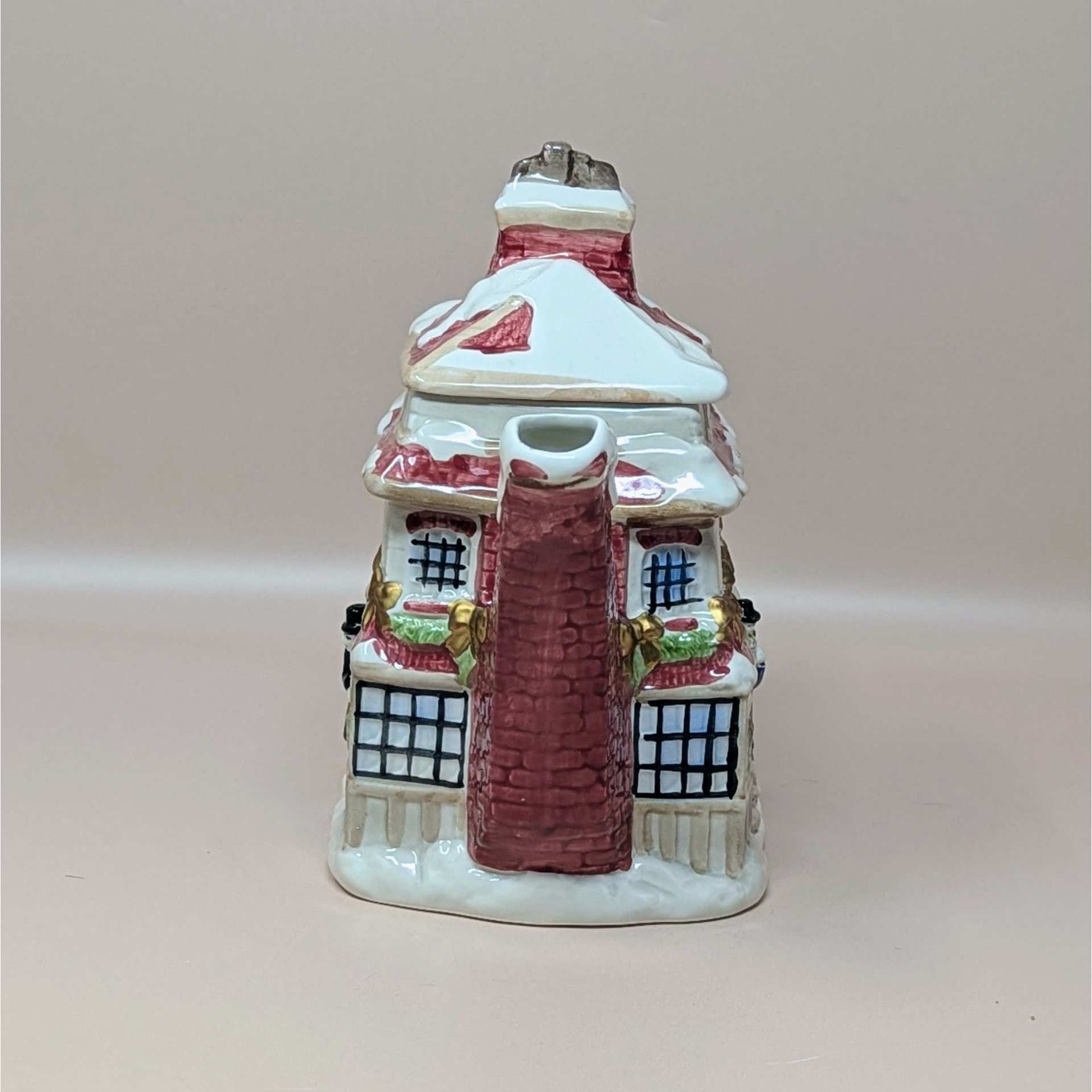 1997 Fitz and Floyd Dickens Ceramic Cottage Teapot