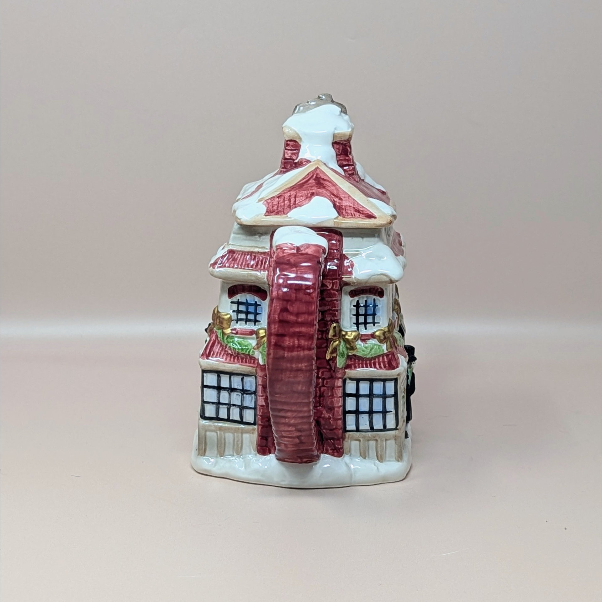 1997 Fitz and Floyd Dickens Ceramic Cottage Teapot