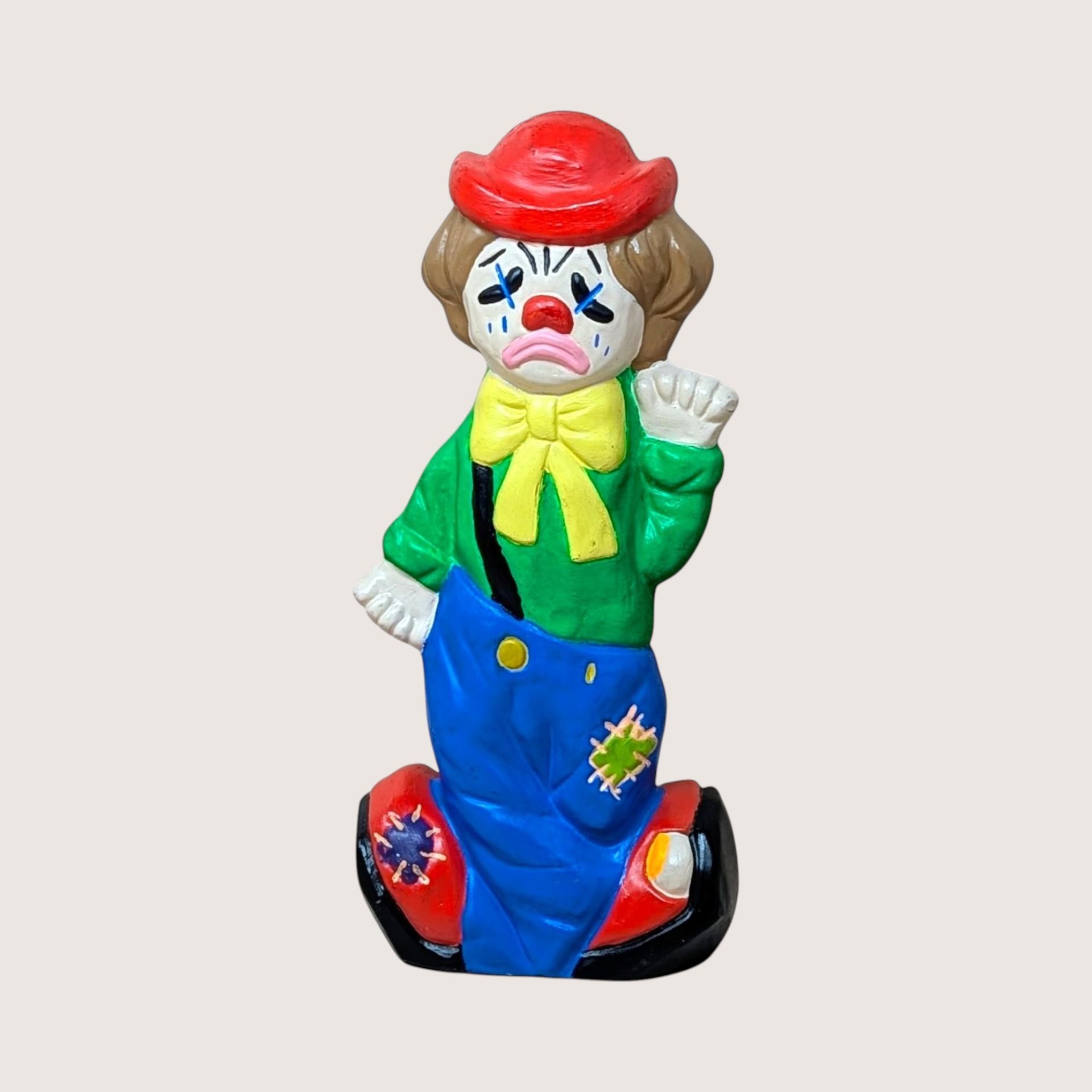 Vintage Ceramic Double Sided Laughing Crying Clown Bank Pair