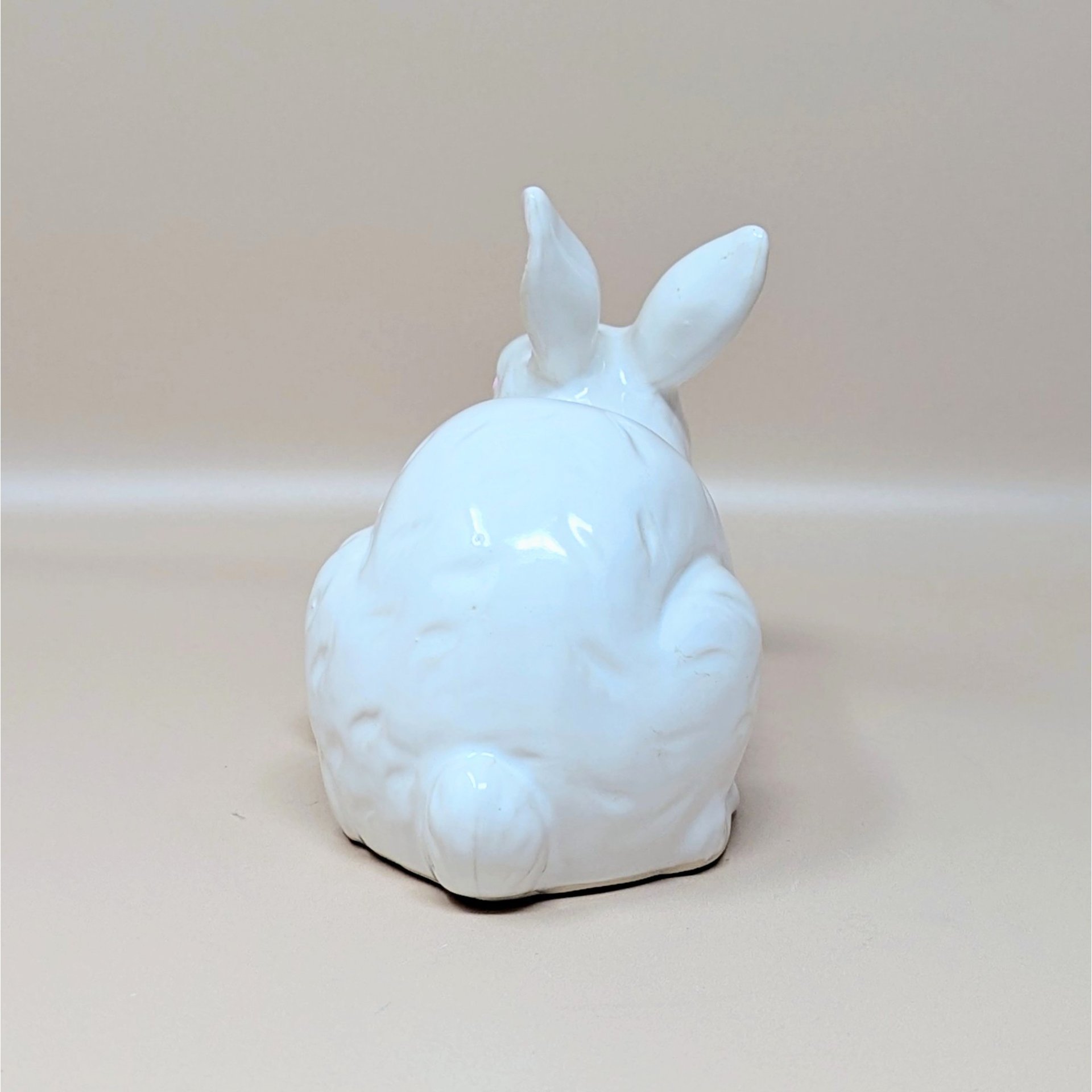 1960s Rosenthal Netter Ceramic Mother and Baby Bunny Figurine