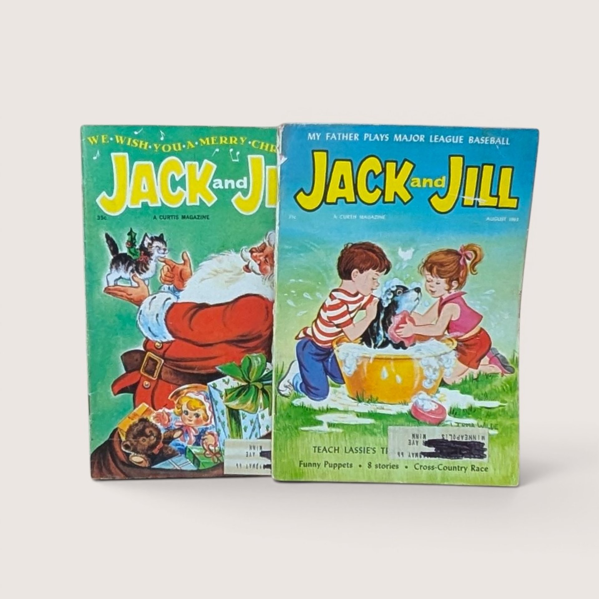1960s Jack and Jill Magazine Vintage Childrens Ephemera Lot of 9