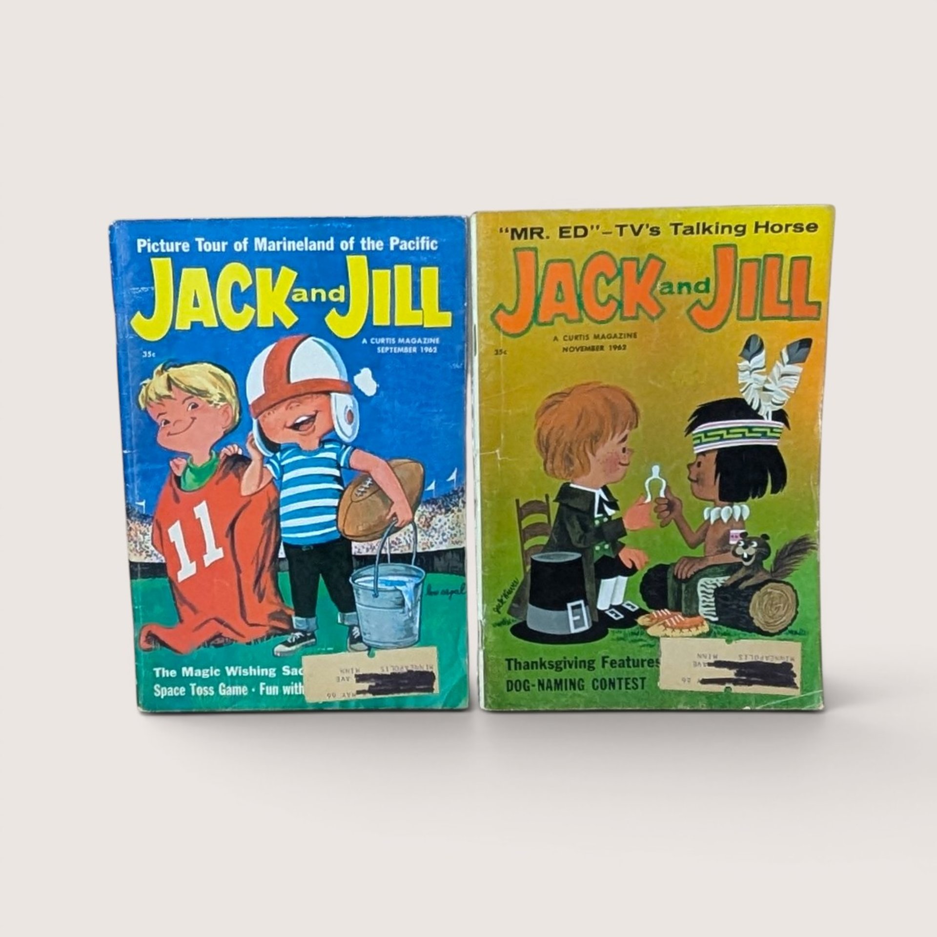 1960s Jack and Jill Magazine Vintage Childrens Ephemera Lot of 9