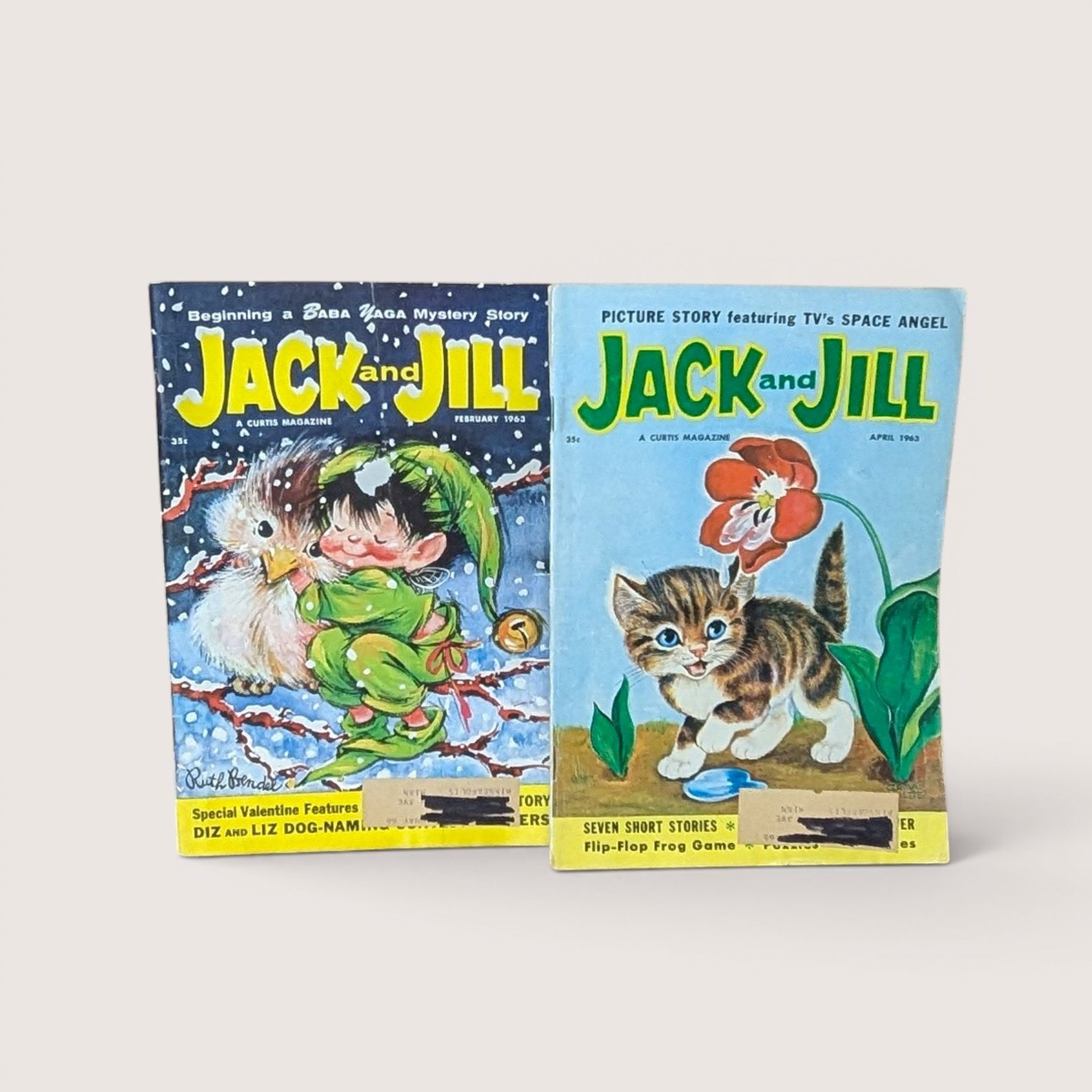 1960s Jack and Jill Magazine Vintage Childrens Ephemera Lot of 9