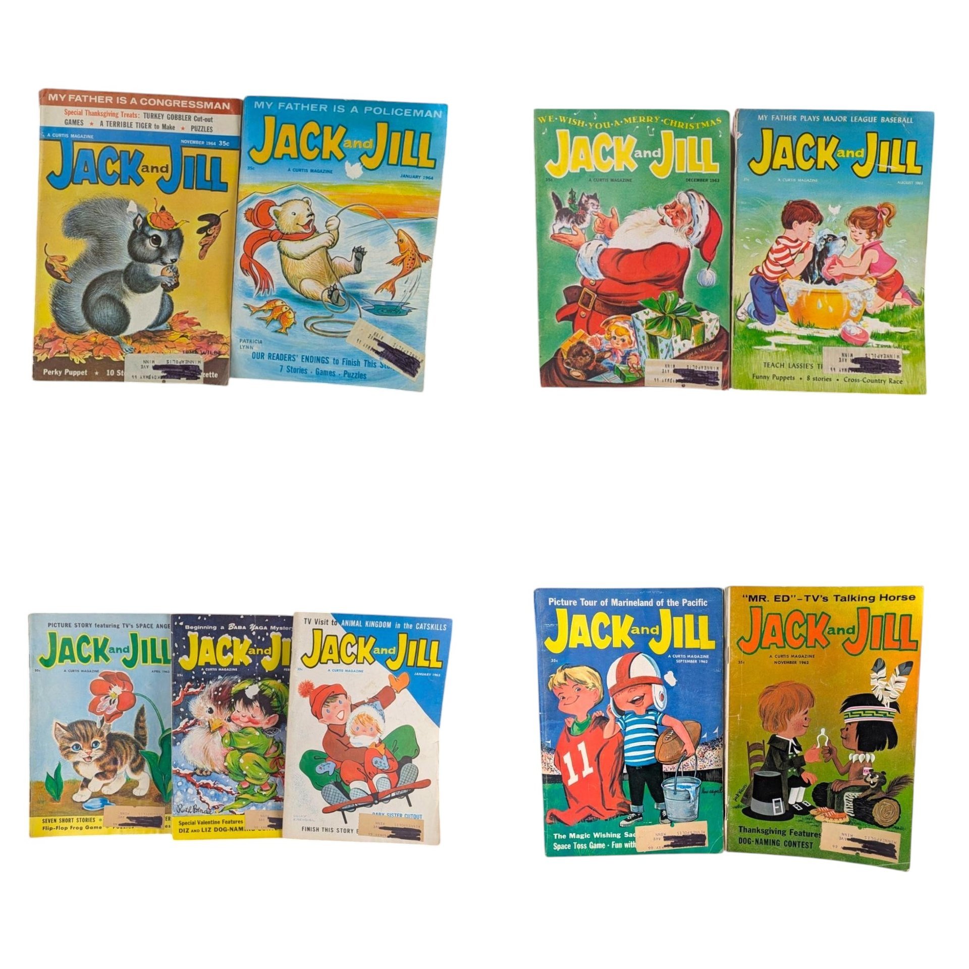 1962-1964 Jack and Jill Magazine Ephemera – Vintage Rare Children's Media Lot