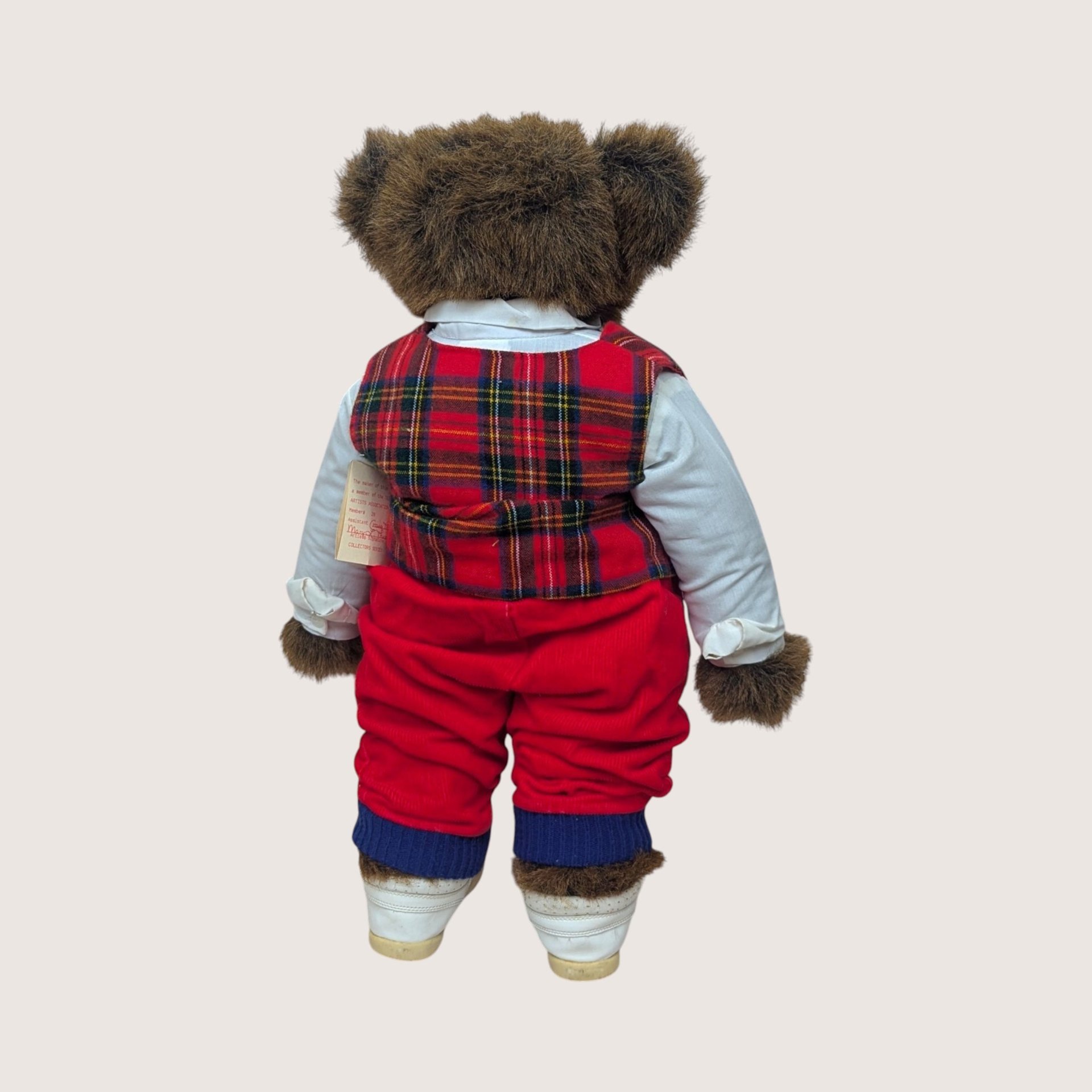 1990s Mary L Thiele Artist Teddy Bear Ted Edward Jointed Plush