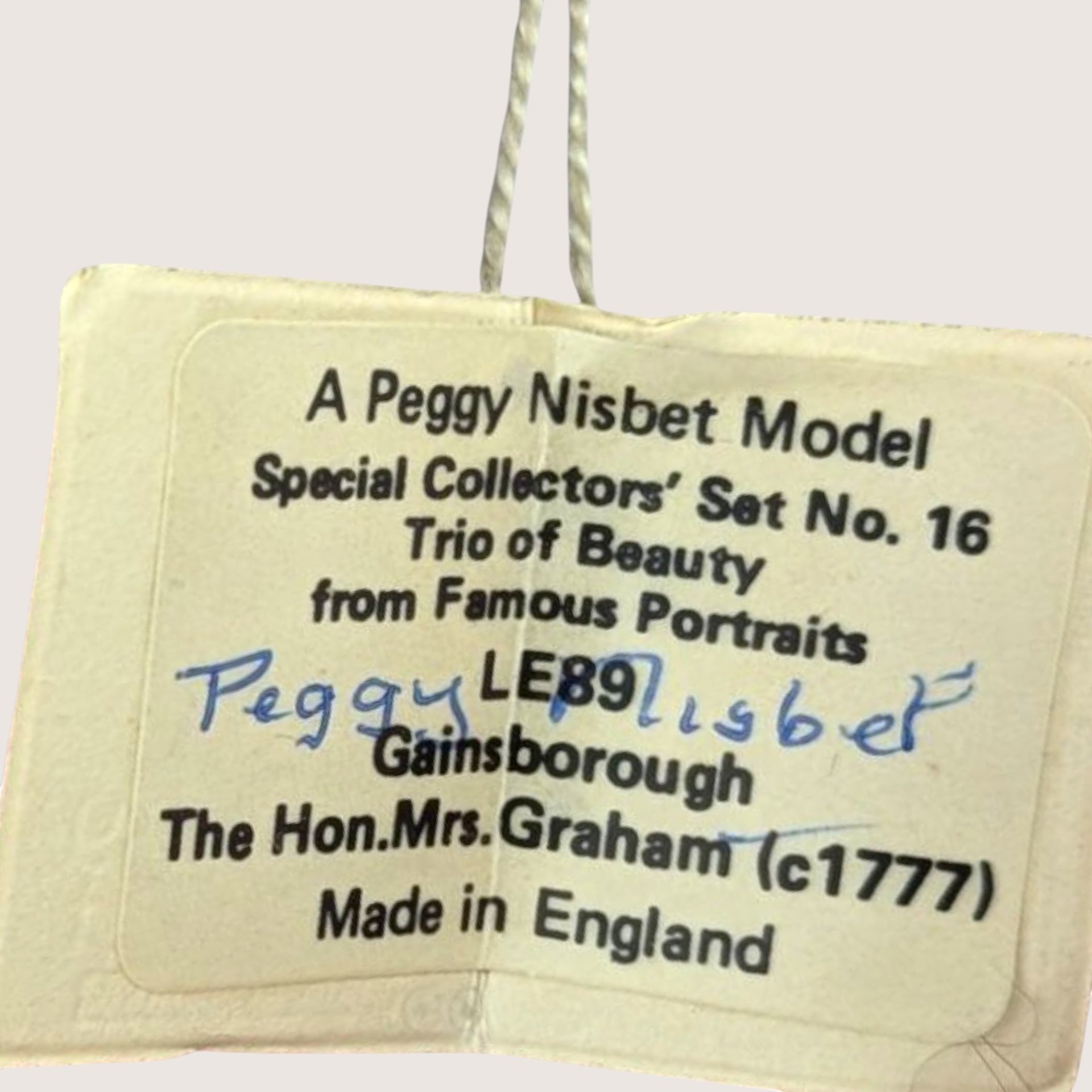 1970s Peggy Nisbet Gainsborough Portrait Doll Limited Edition