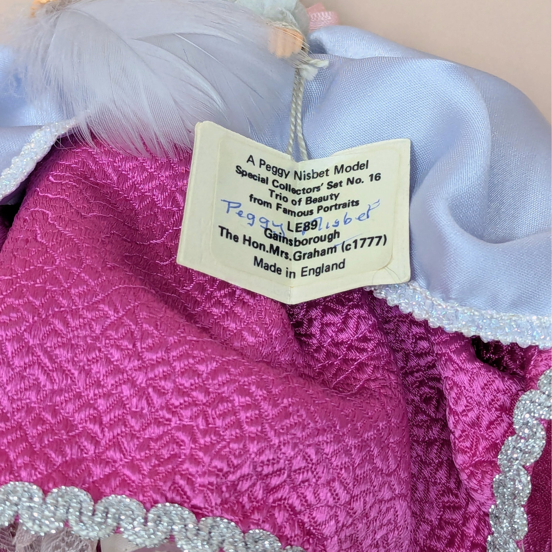 1970s Peggy Nisbet Gainsborough Portrait Doll Limited Edition