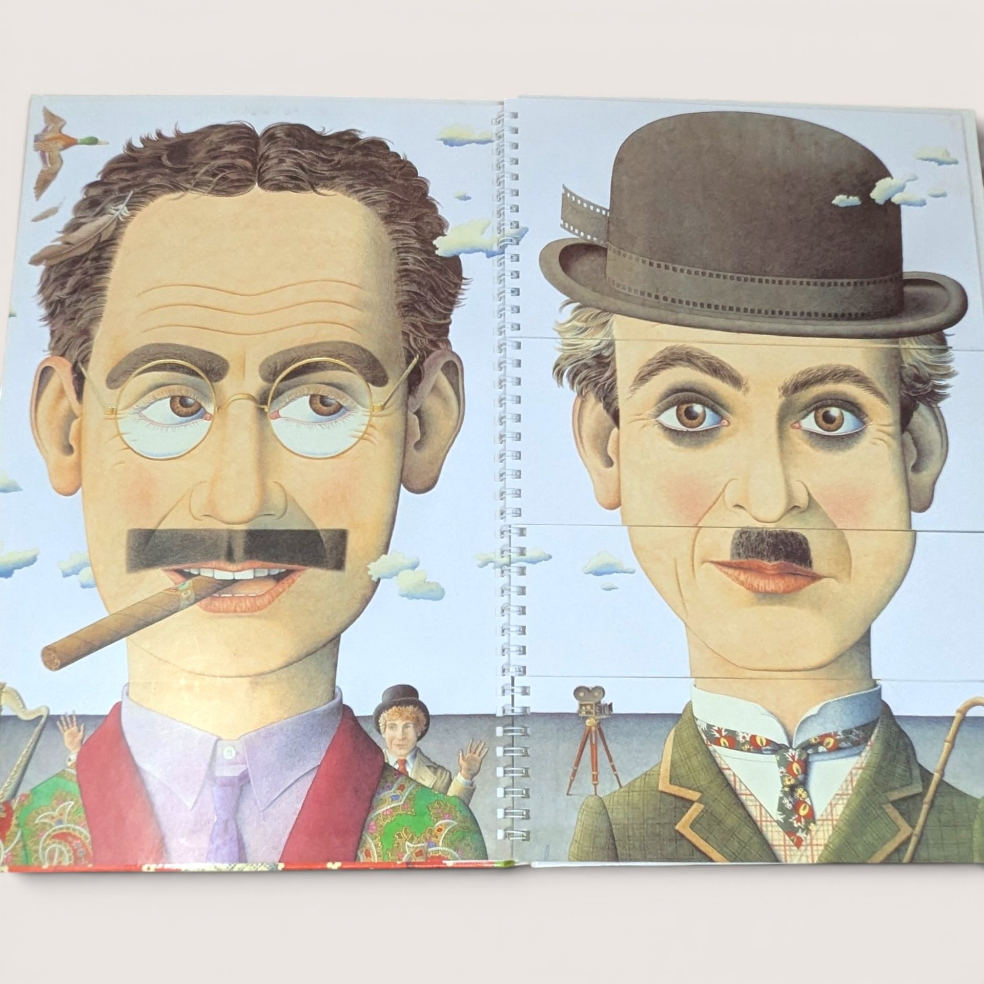 1995 Famous Faces Norman Messenger Hardcover Book