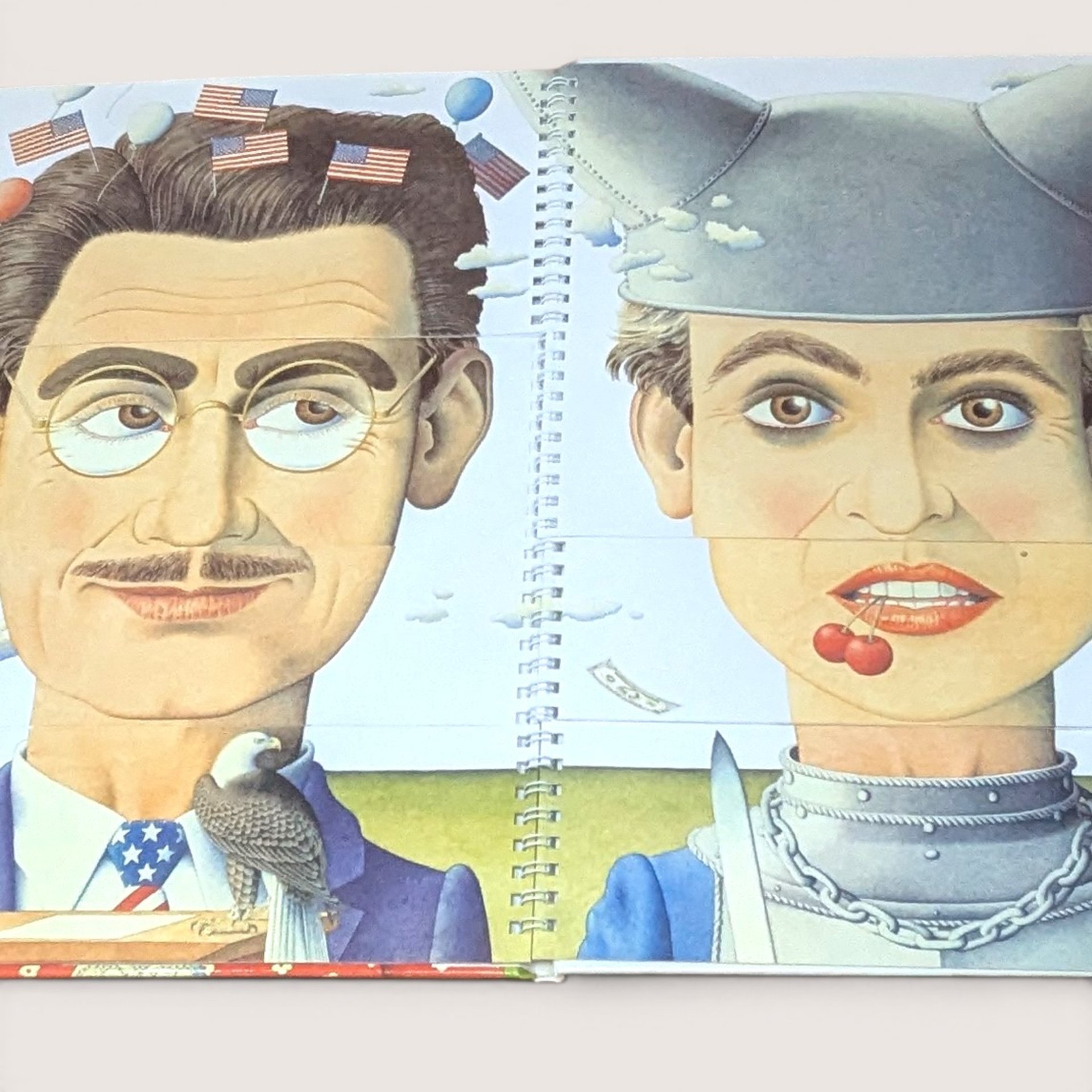 1995 Famous Faces Norman Messenger Hardcover Book