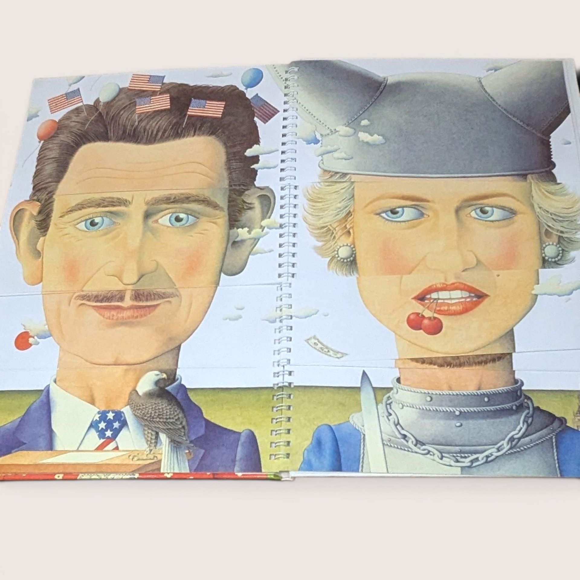 1995 Famous Faces Norman Messenger Hardcover Book