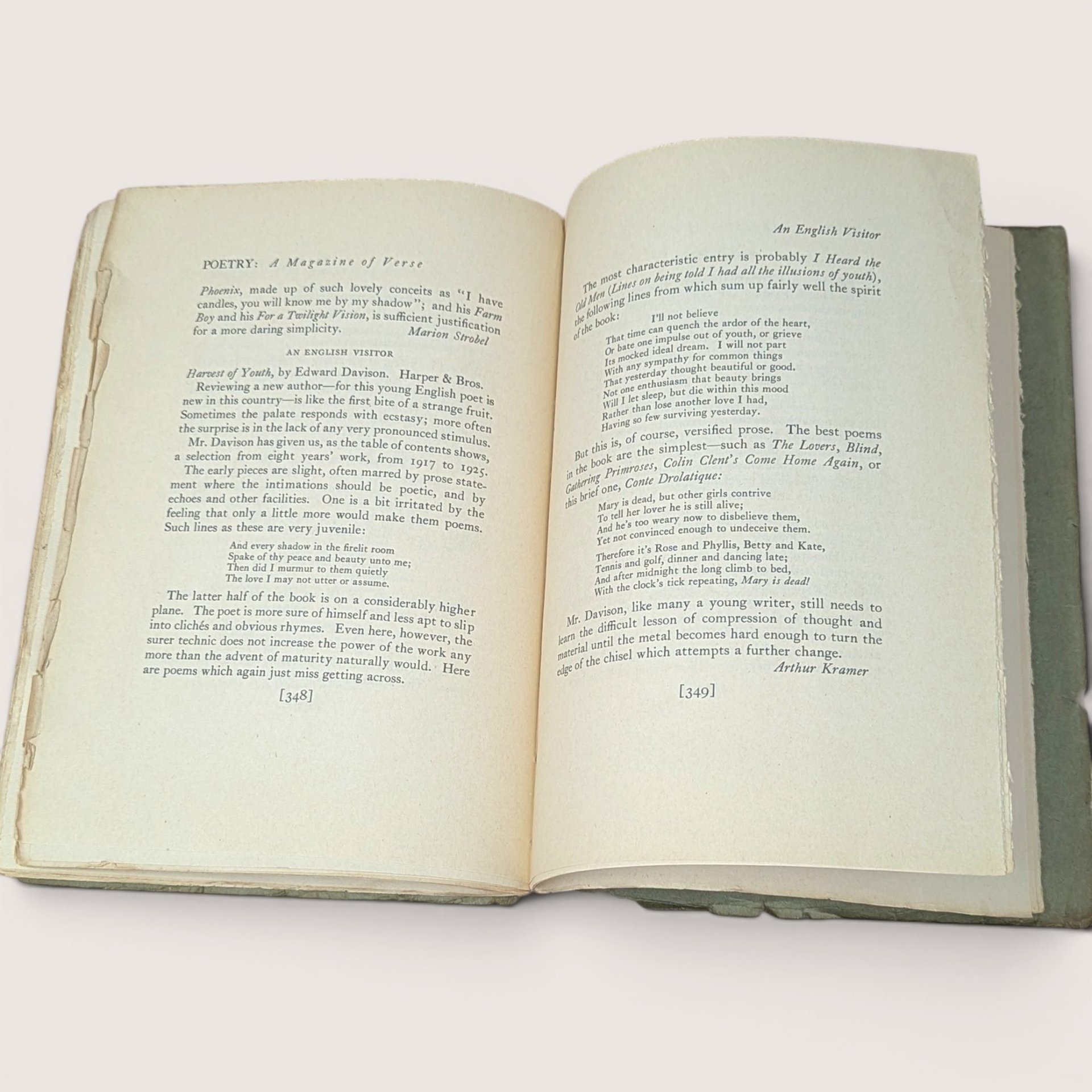 1927 Poetry A Magazine of Verse March Harriet Monroe Softcover