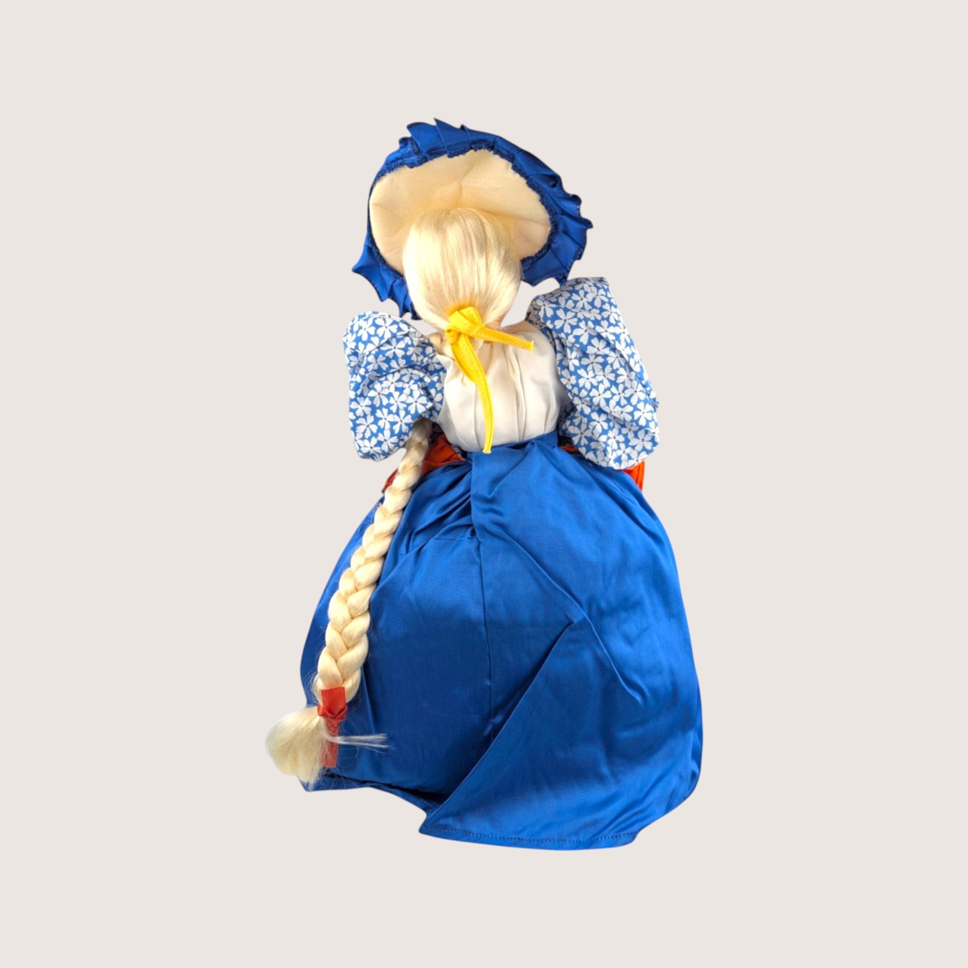 1970s Handmade Dutch Girl Tea Cozy Doll