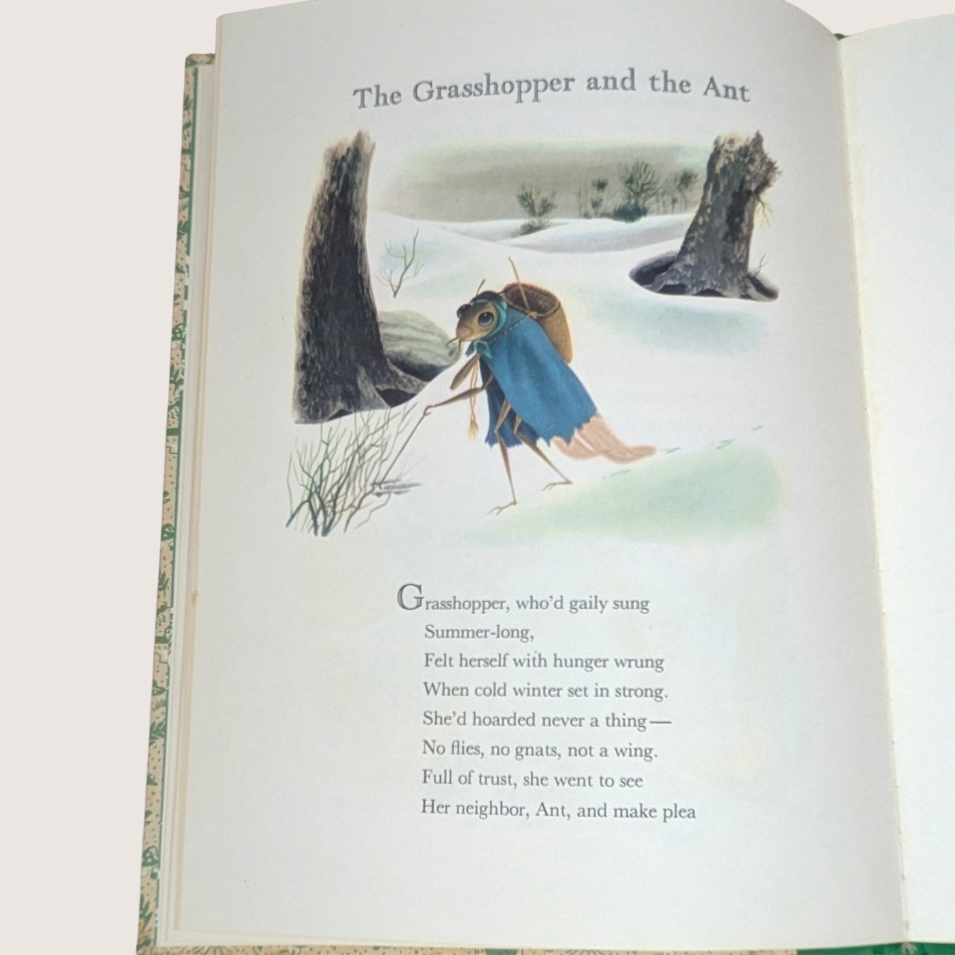 1957 The Fables of La Fontaine Simonne Baudoin Hardcover Book