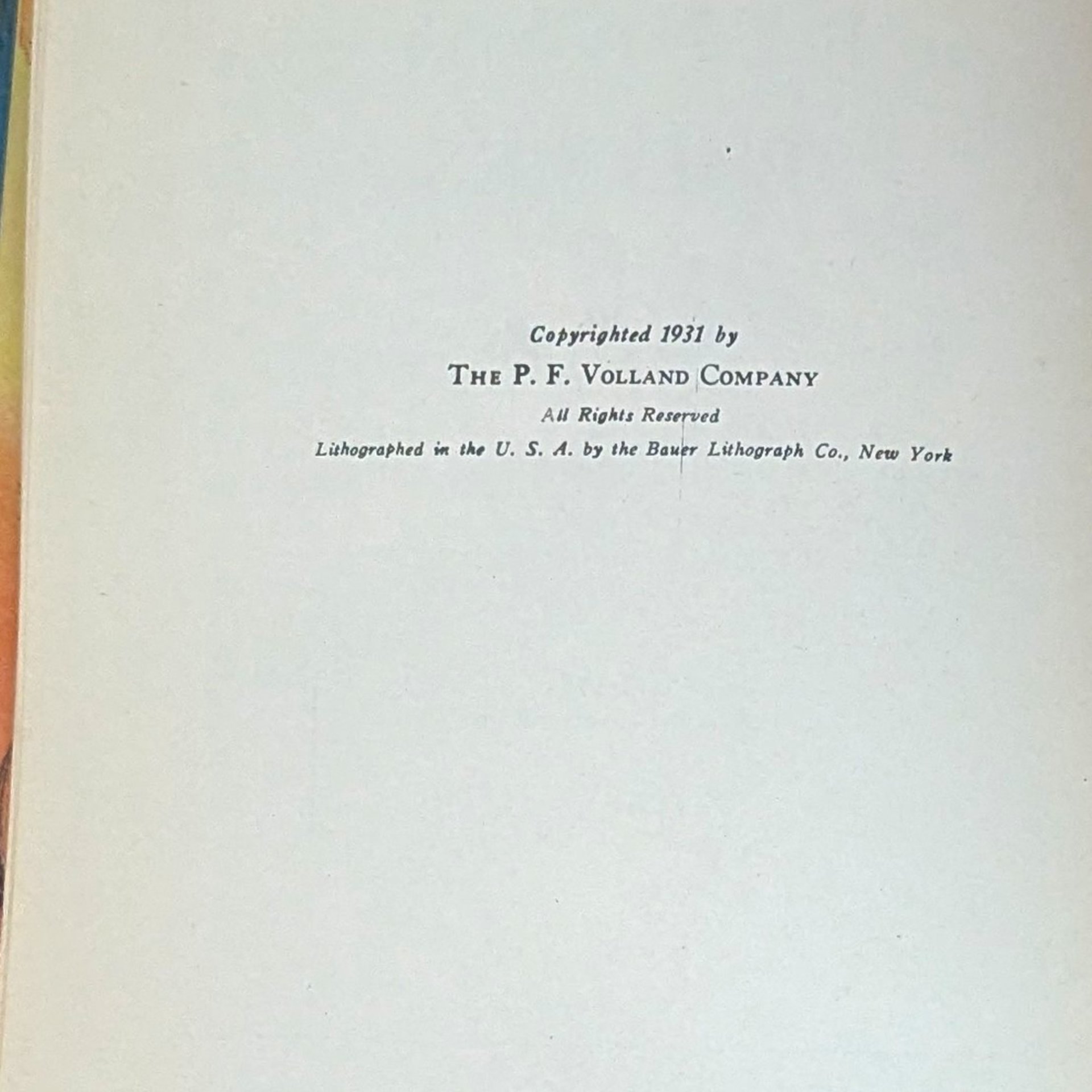 1931 Runaway Rhymes Alice Higgins Tom Lamb Hardcover Book