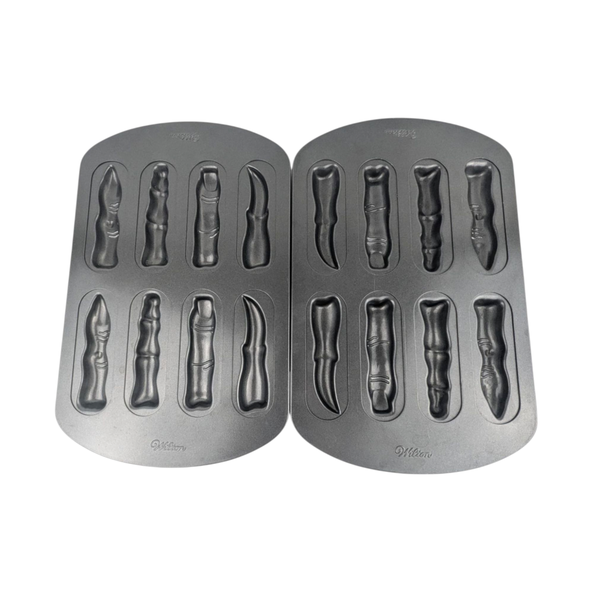 Vintage Wilton Halloween Fingers Cookie Pan, Spooky Finger Shaped Cookie Mold, Novelty Baking Pan for Halloween Treats