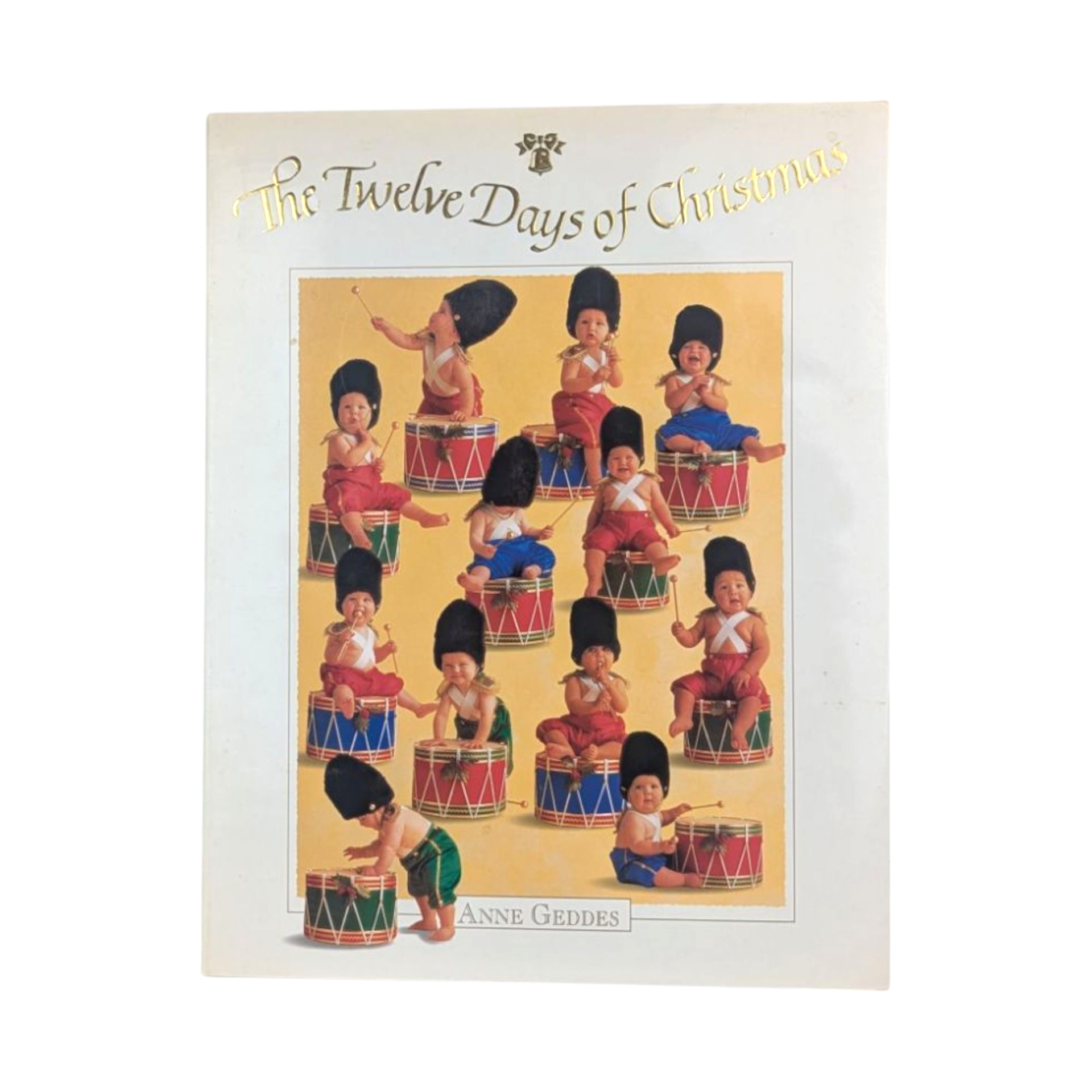 1994 Anne Geddes The Twelve Days of Christmas Hardcover Book, Collectible Baby Photography, Holiday Picture Book, Nursery Decor Gift