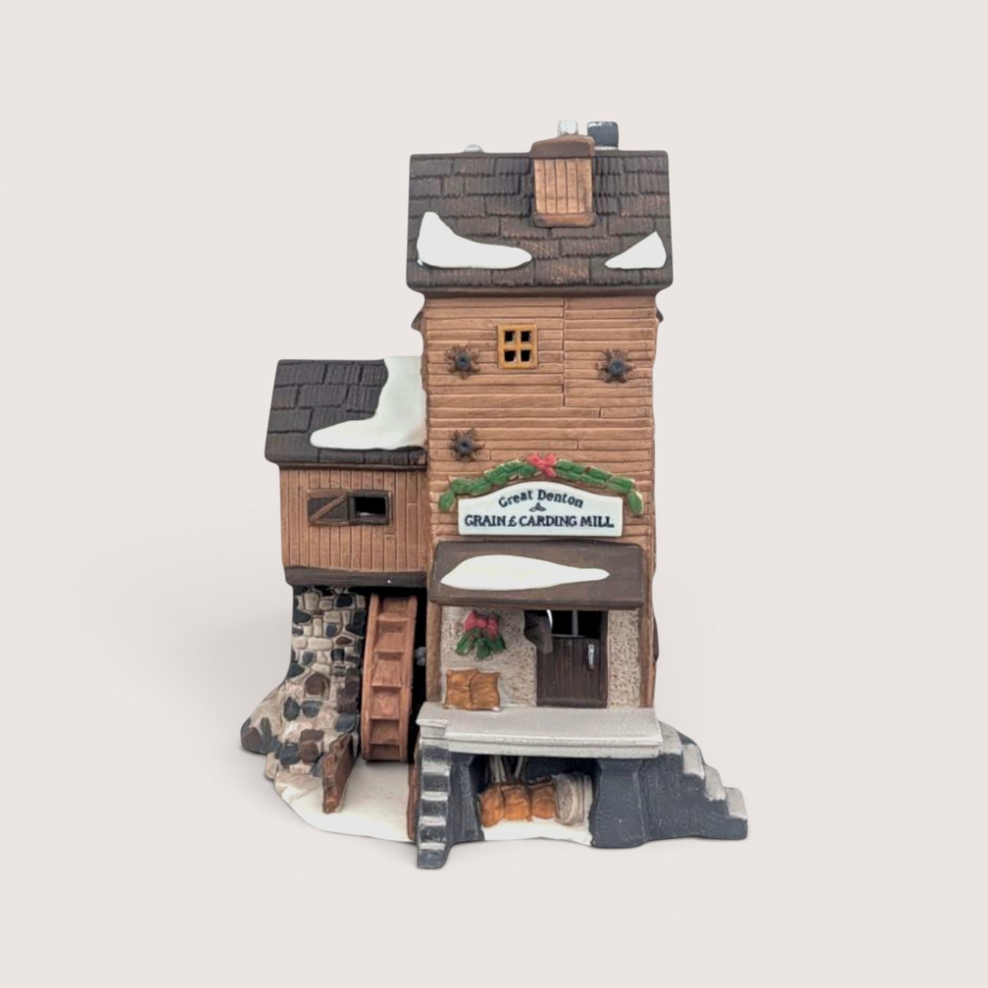 1995 Dept. 56 Great Denton Mill Light Up Village Building