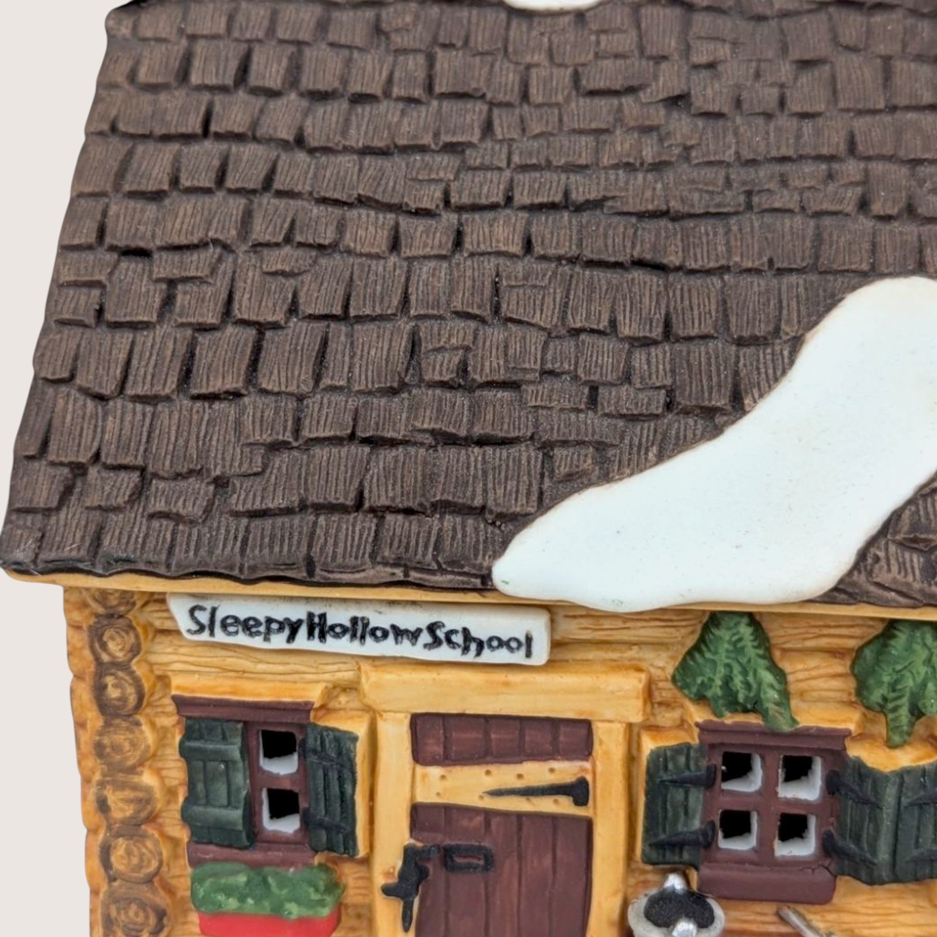 1990 Dept 56 Sleepy Hollow School New England Village Light Up House