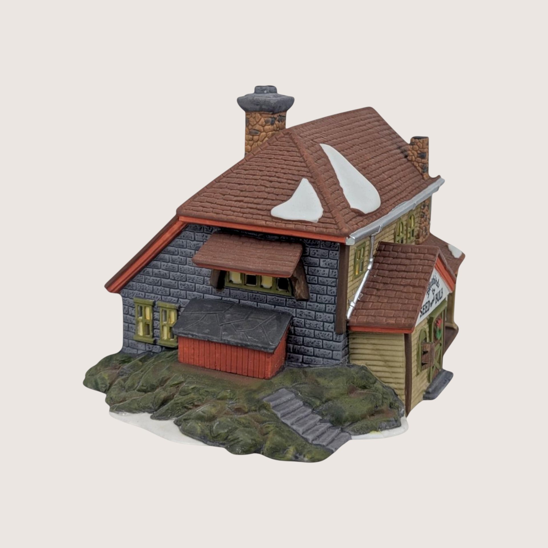 1992 Dept 56 Bluebird Seed and Bulb New England Village Building