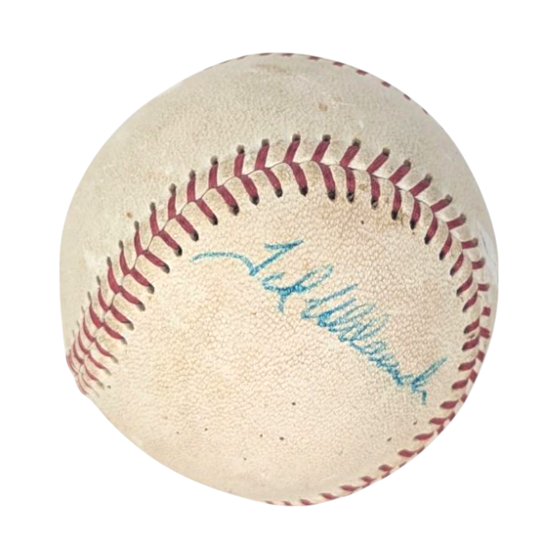Ted Uhlaender Autographed Baseball,Vintage 70s, MN Twins, Wilson Little League Signed Ball, Display Collectible