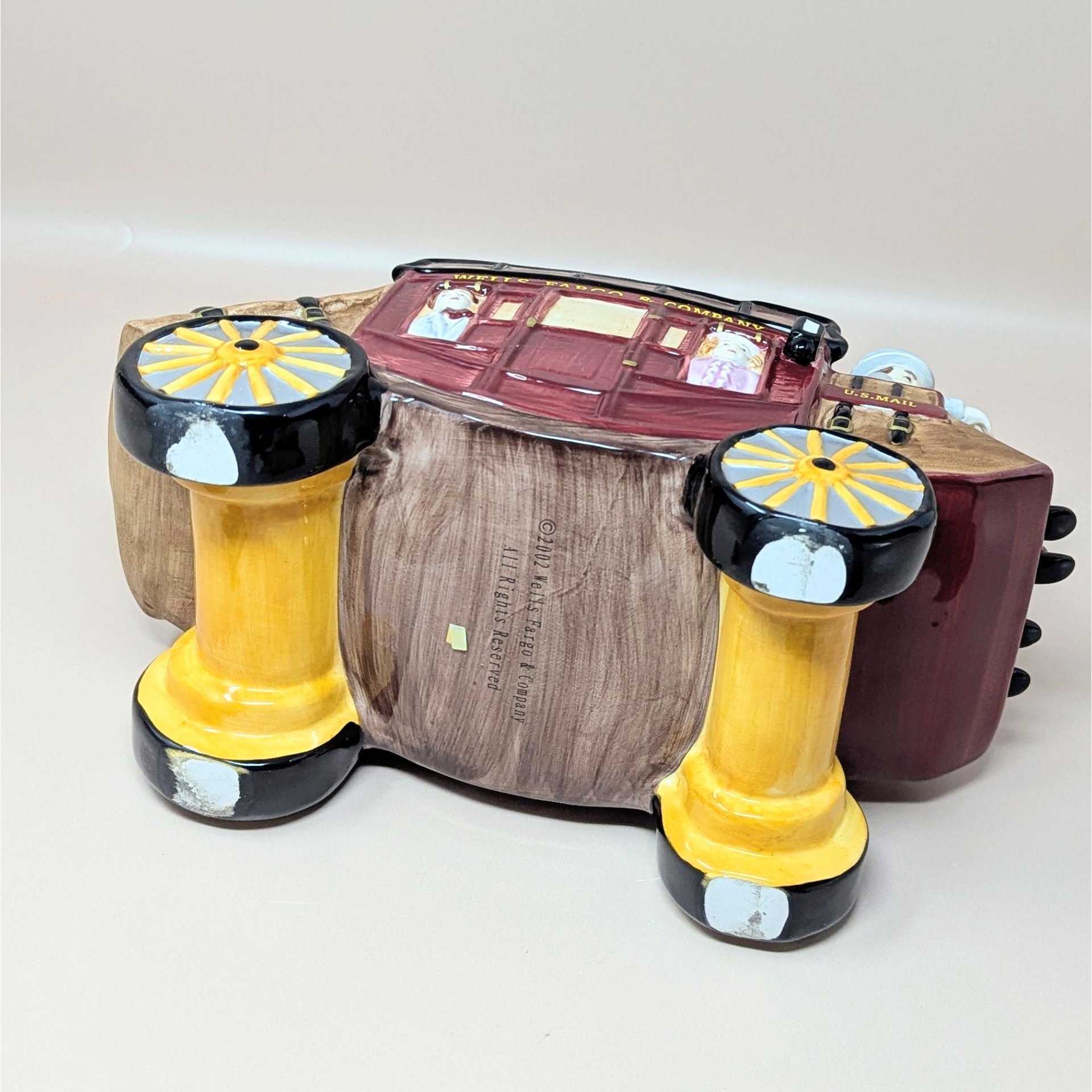 2002 Wells Fargo Stagecoach Ceramic Cookie Jar
