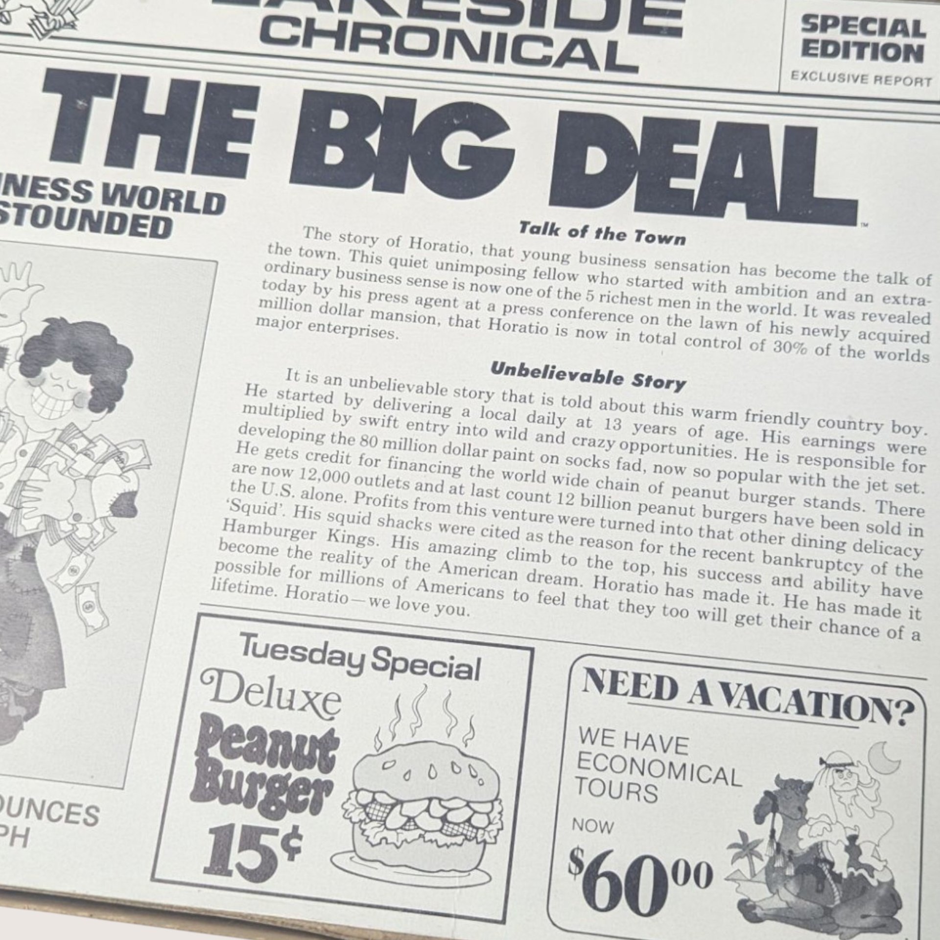 1977 Lakeside The Big Deal Board Game