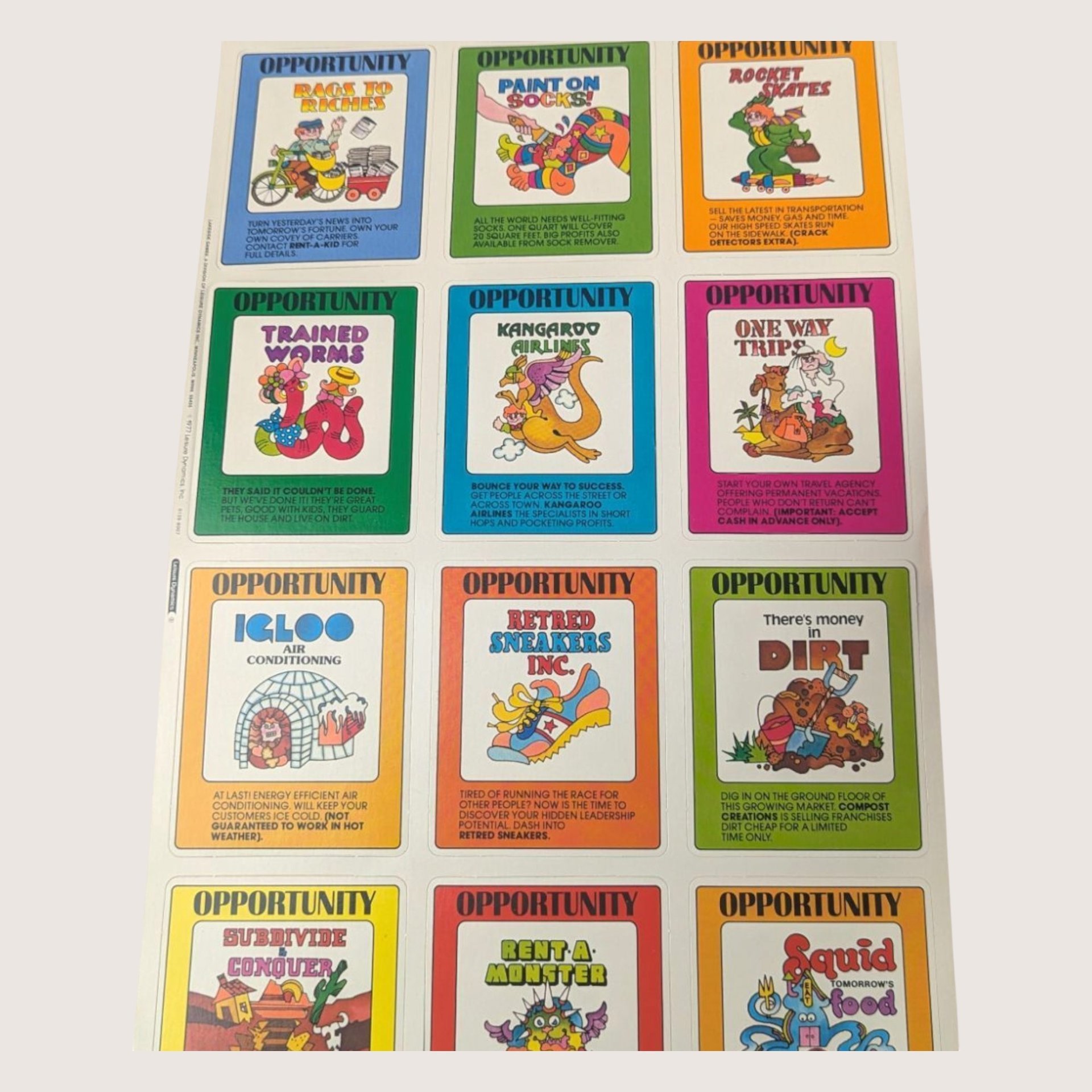 1977 Lakeside The Big Deal Board Game