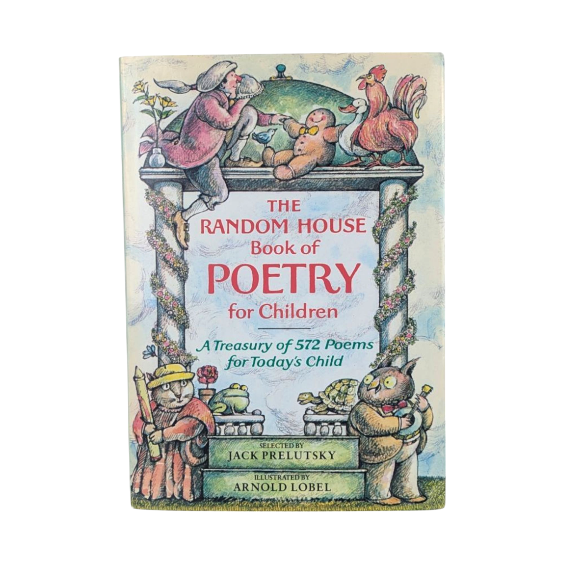 Vintage 1983 The Random House Book of Poetry for Children, Prelutsky & Lobel Hardcover with Dust Jacket, Classic Kids Poem Anthology
