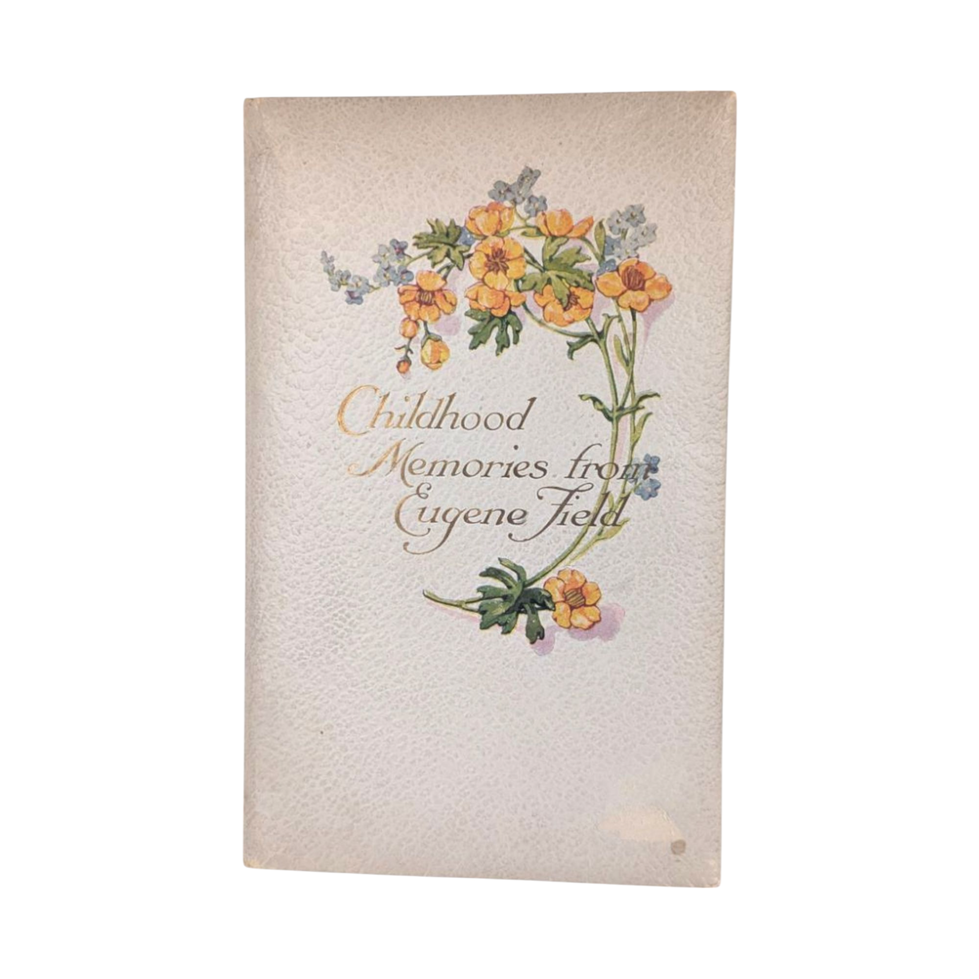 Vintage Eugene Field Poetry Book, Childhood Memories from Cupples & Leon, Children's Poems, Decorative Floral Book for Nursery Decor