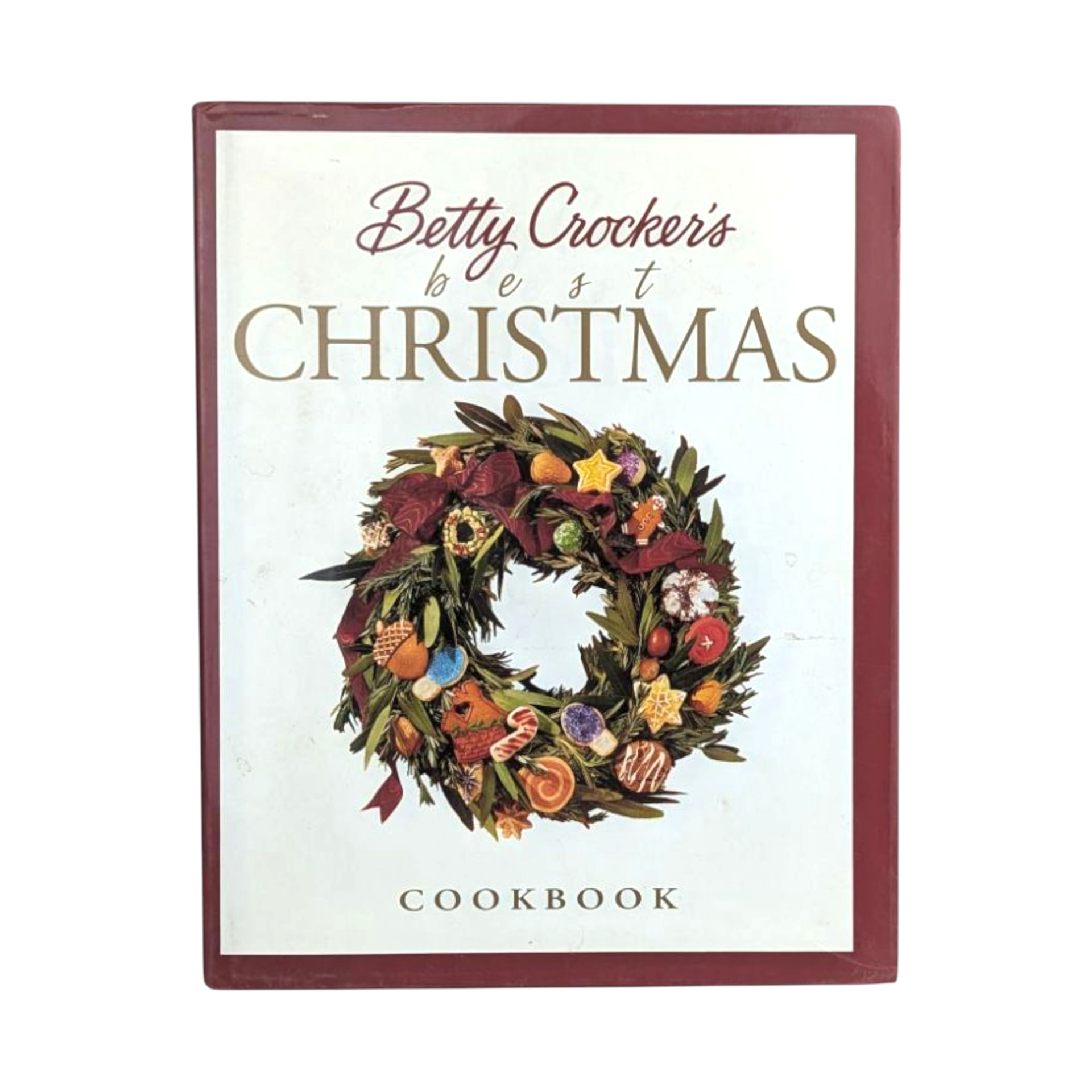 Vintage 1999 Betty Crocker's Best Christmas Cookbook, Hardcover Holiday Baking & Cookie Recipes, Festive Entertaining