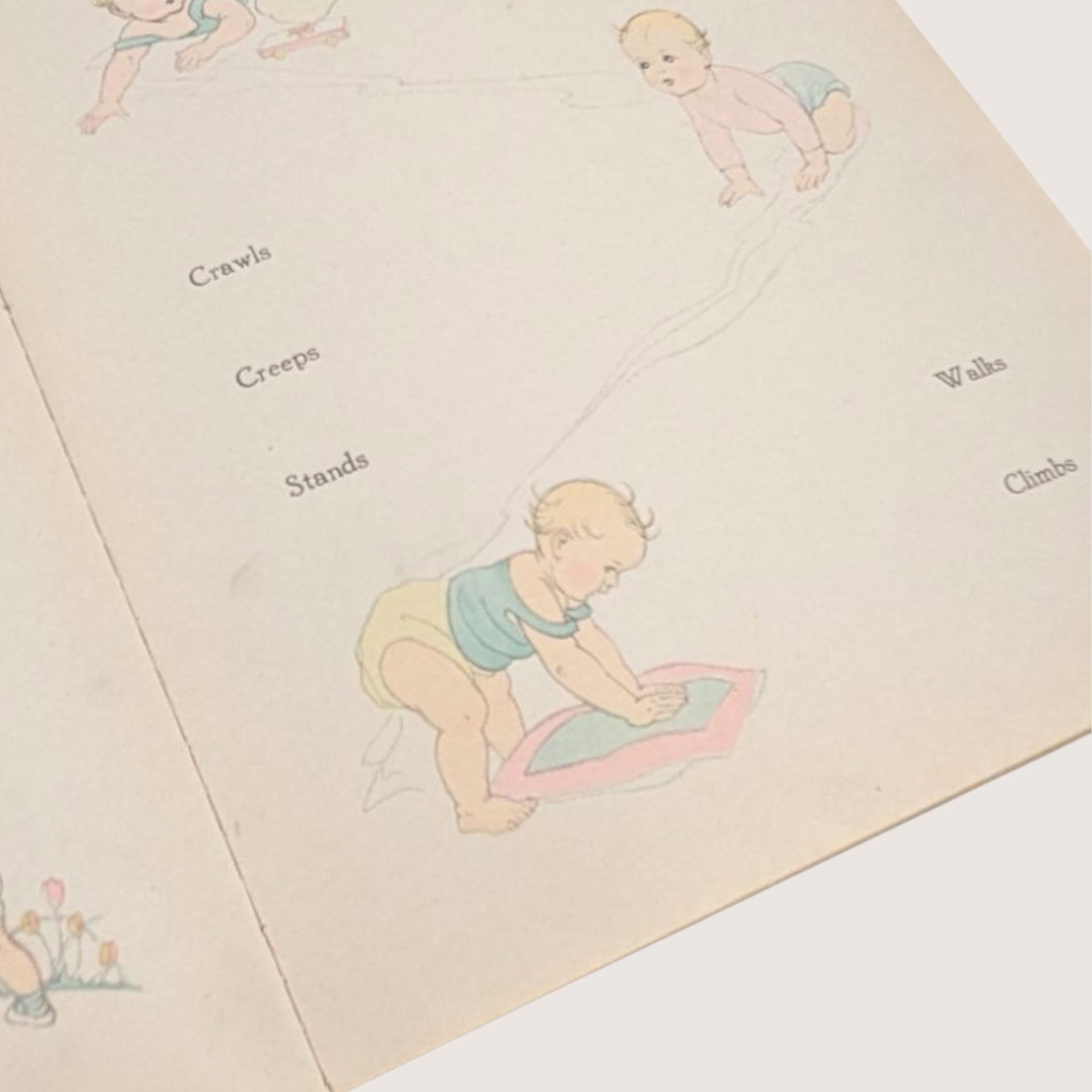 1934 Whitman Publishing Story of Our Baby Year by Year Hardcover Book