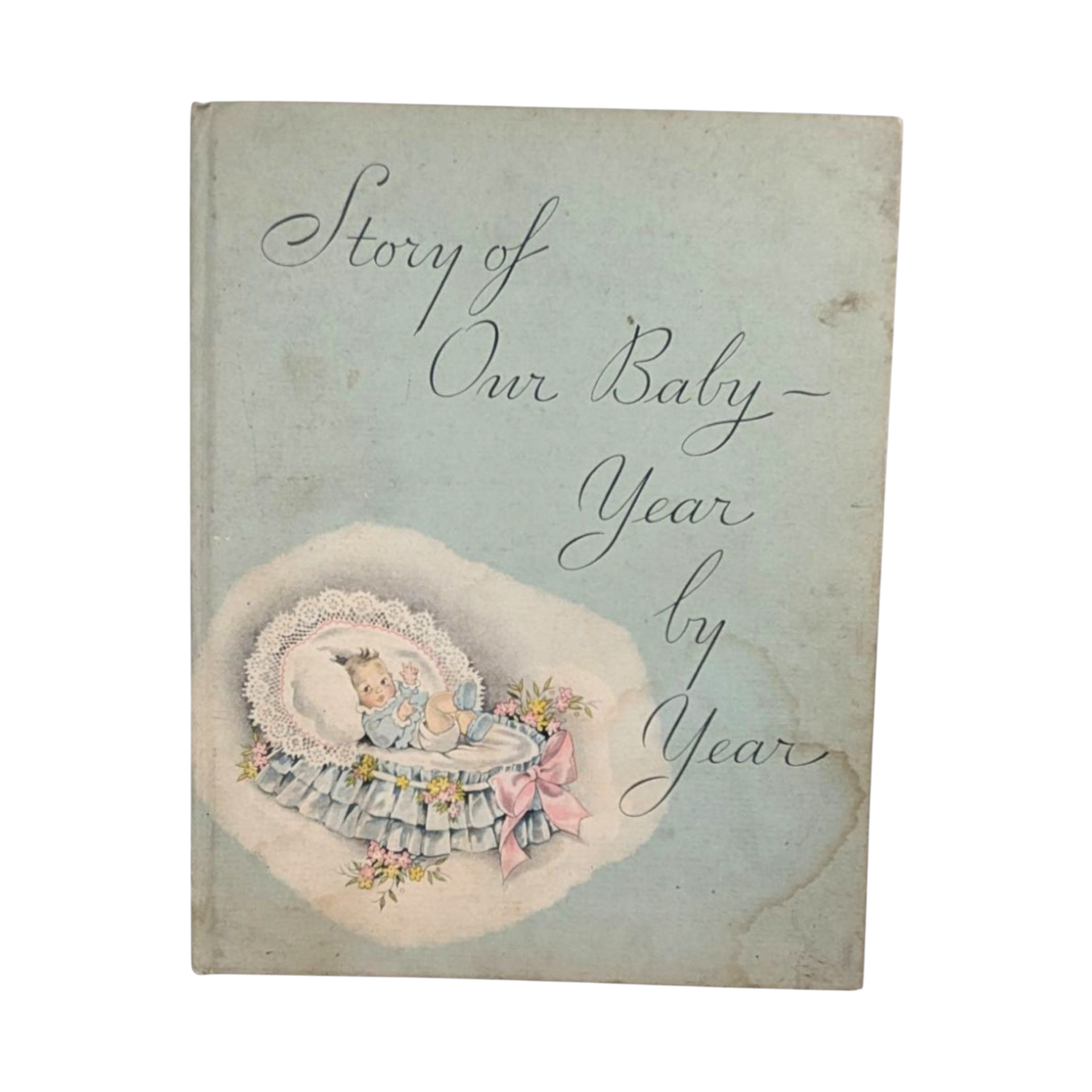 Vintage 1934 Story of Our Baby Book, Unused Whitman Memory Book, Edit Kovar Art Deco Era Keepsake Journal, Newborn to Seven Years