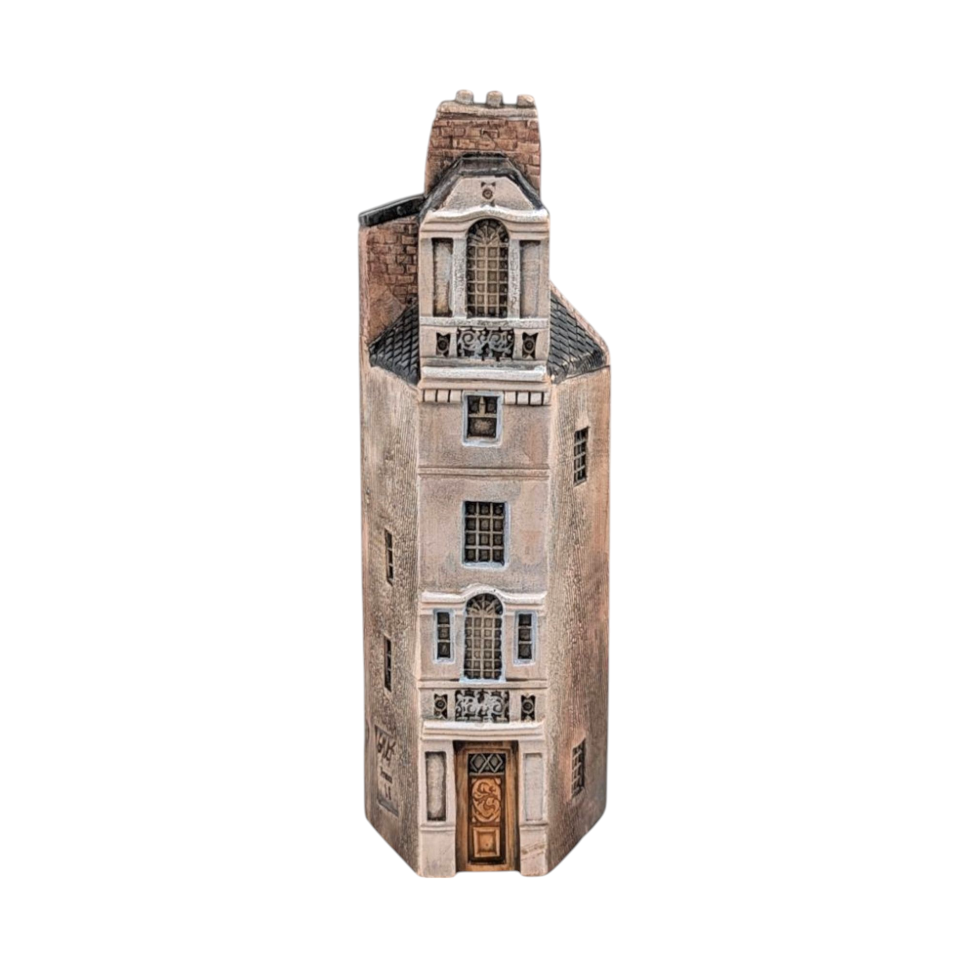 Gault House Miniature, Vintage French Building Facade, Collectible Rue de Paris Sculpture, Made in France Shelf Sitter, Architectural Art