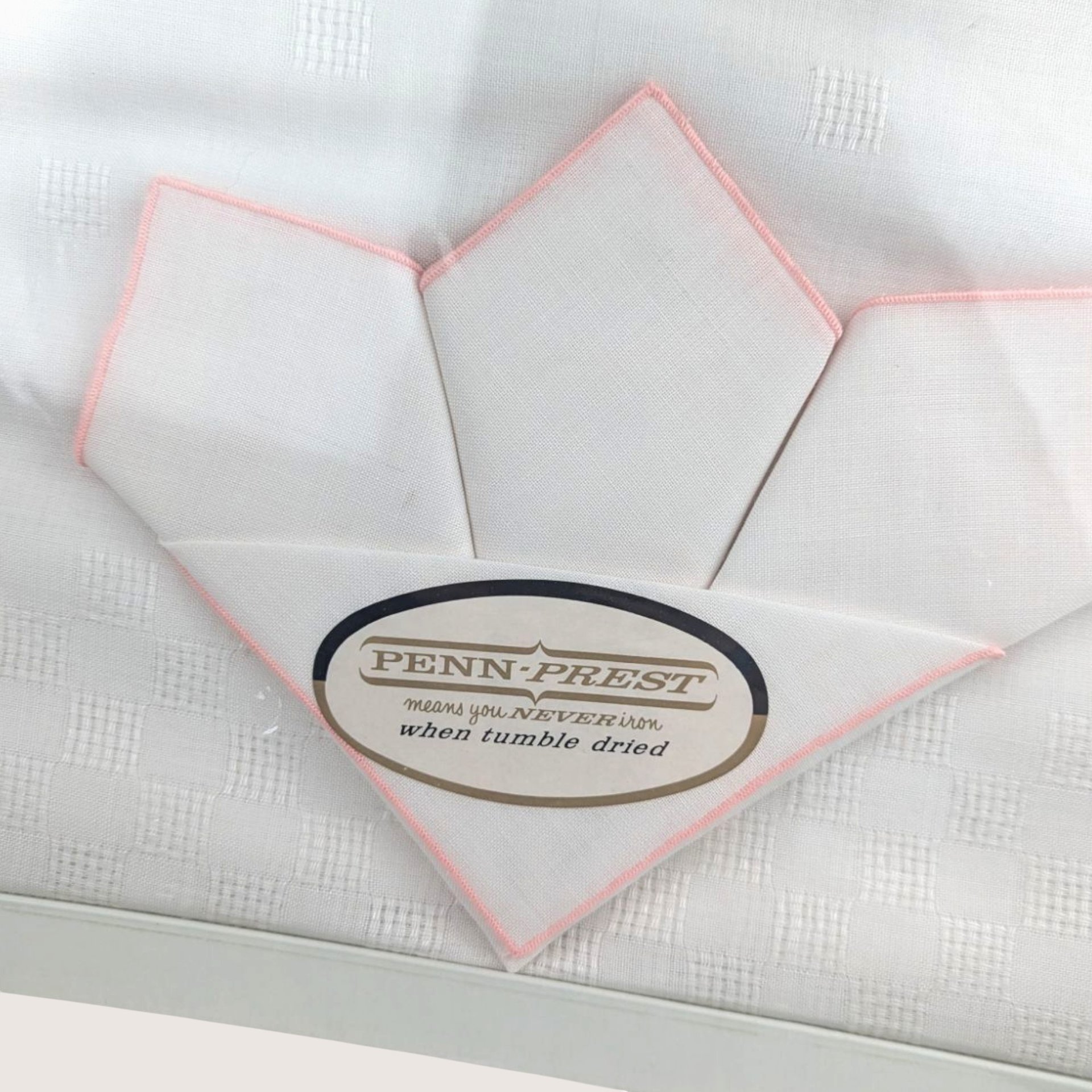 Vintage Penneys Penn Prest Tablecloth and Napkin Set Boxed