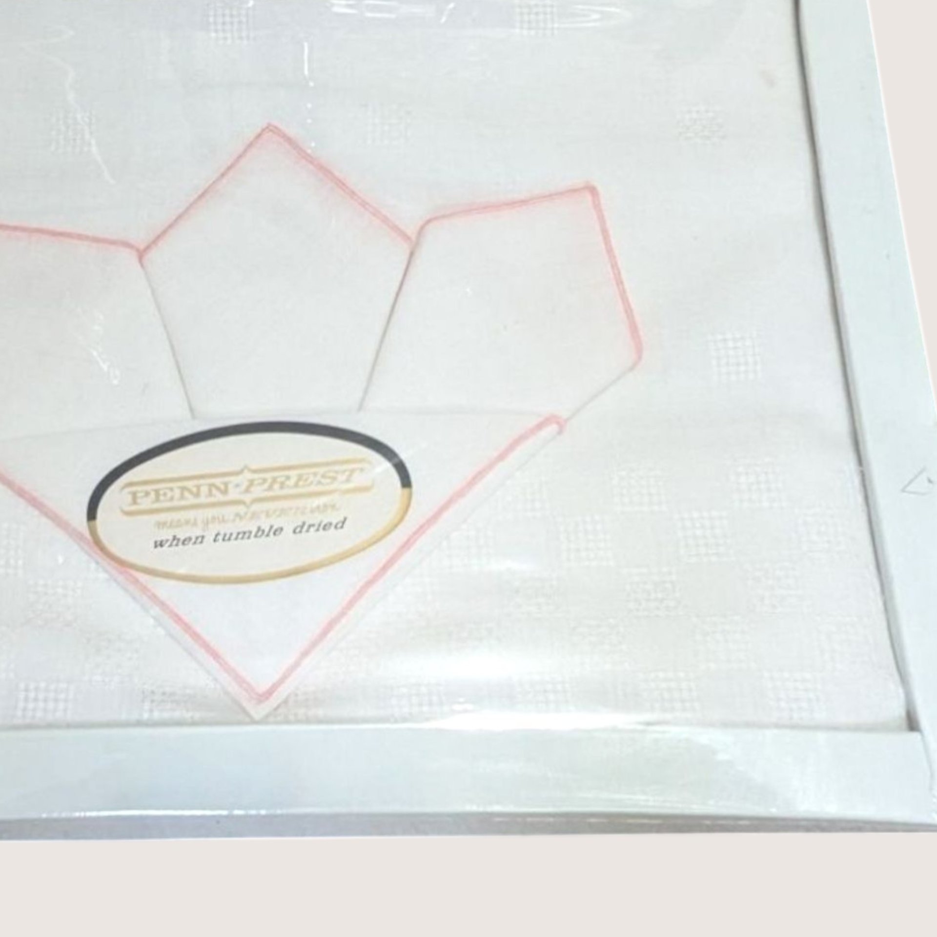 Vintage Penneys Penn Prest Tablecloth and Napkin Set Boxed
