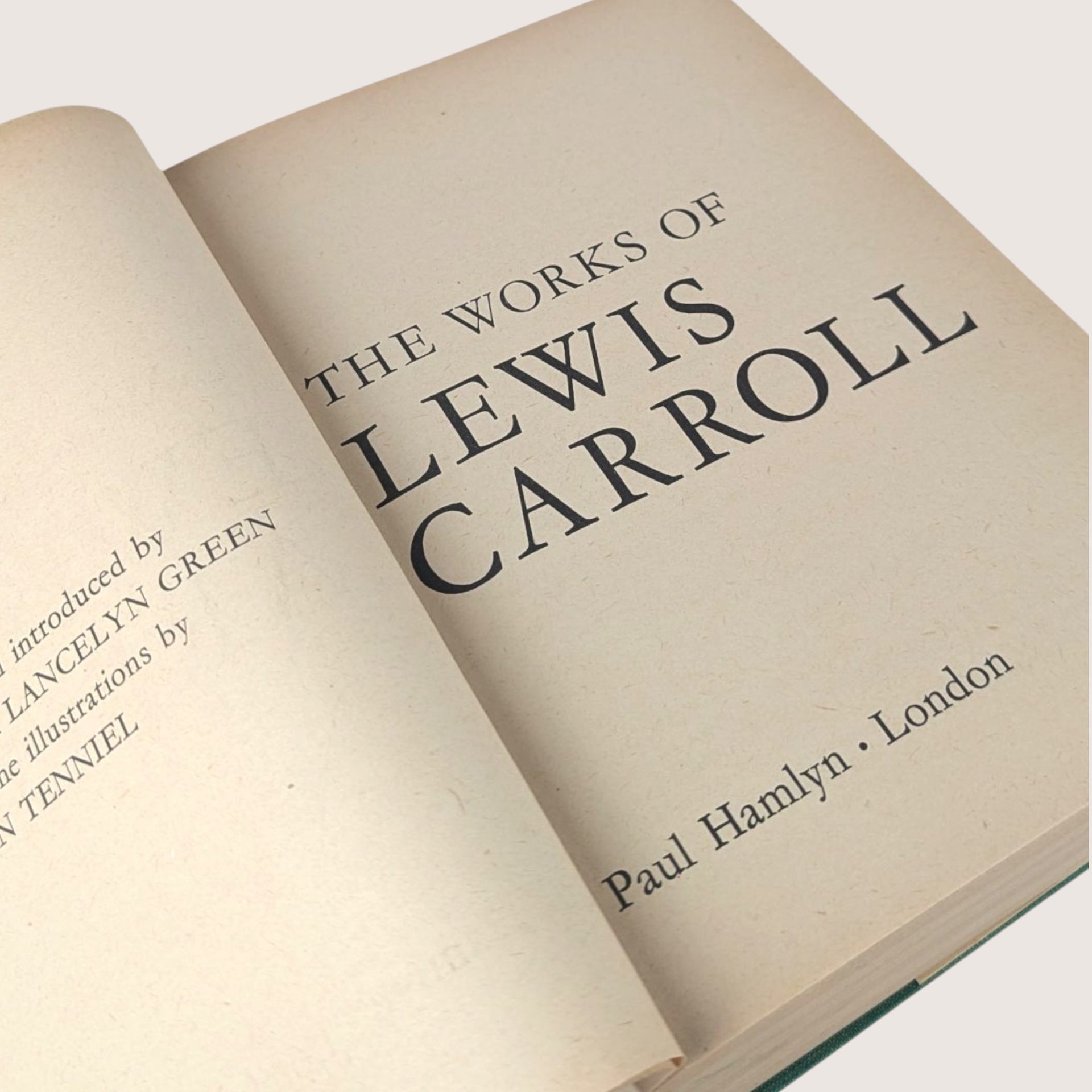 1965 The Works of Lewis Carroll Hardcover Book with Dust Jacket