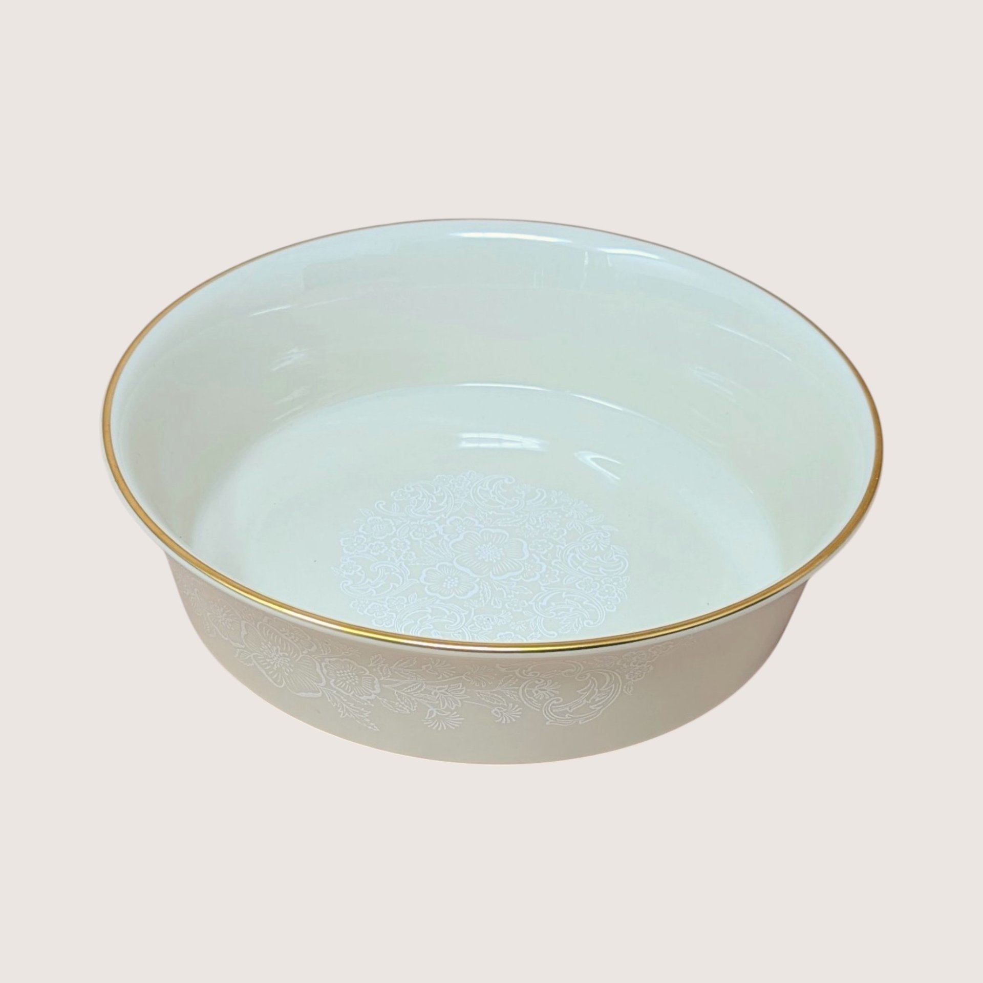 Vintage Lenox Special White Lace Floral Bowl