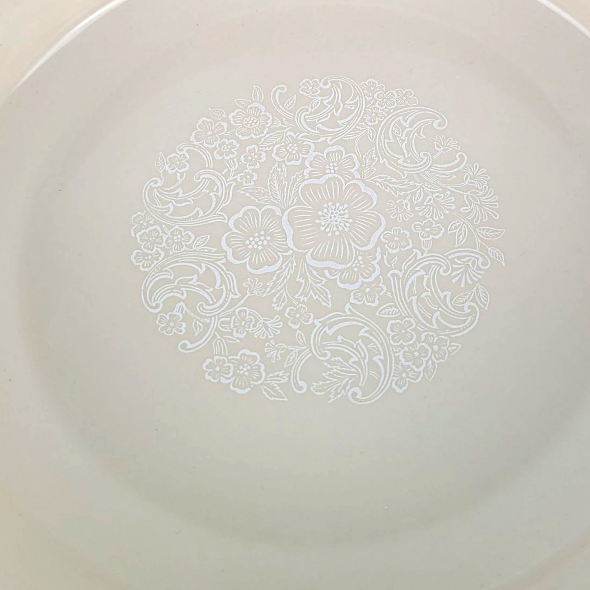 Vintage Lenox Special White Lace Floral Bowl