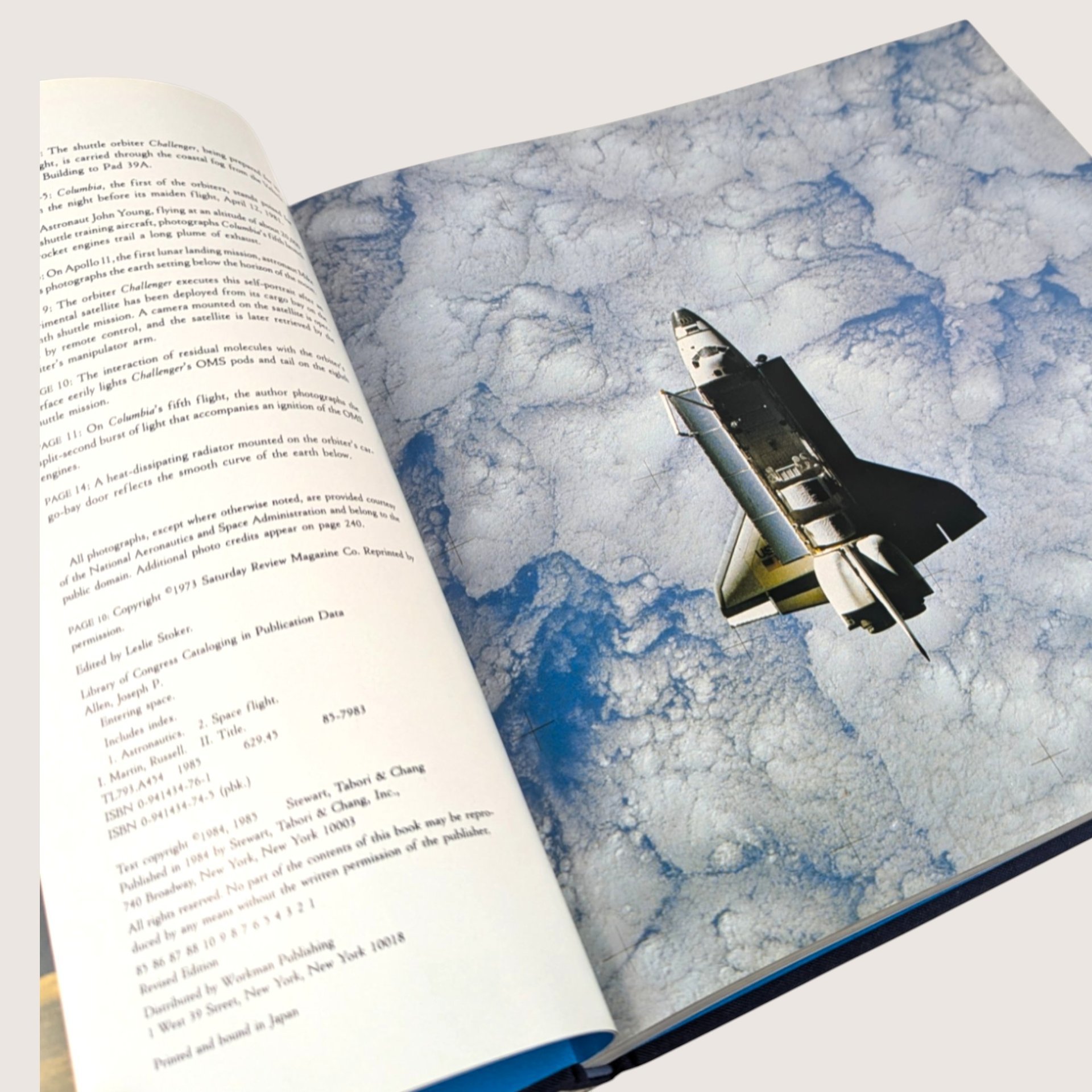 1980s Entering Space An Astronauts Odyssey Joseph P Allen Hardcover Book