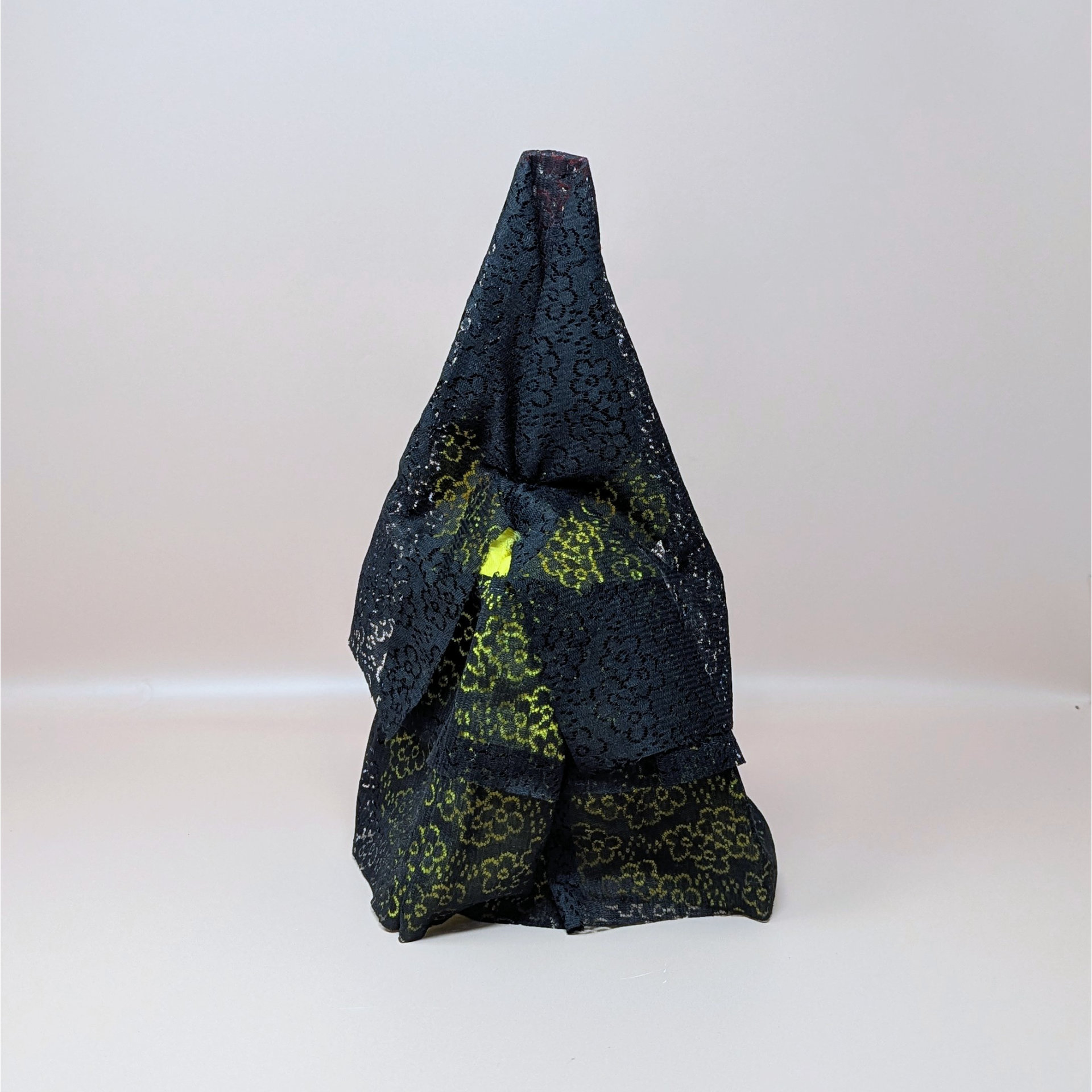 Vintage Spanish Senorita Doll in Yellow and Black Lace