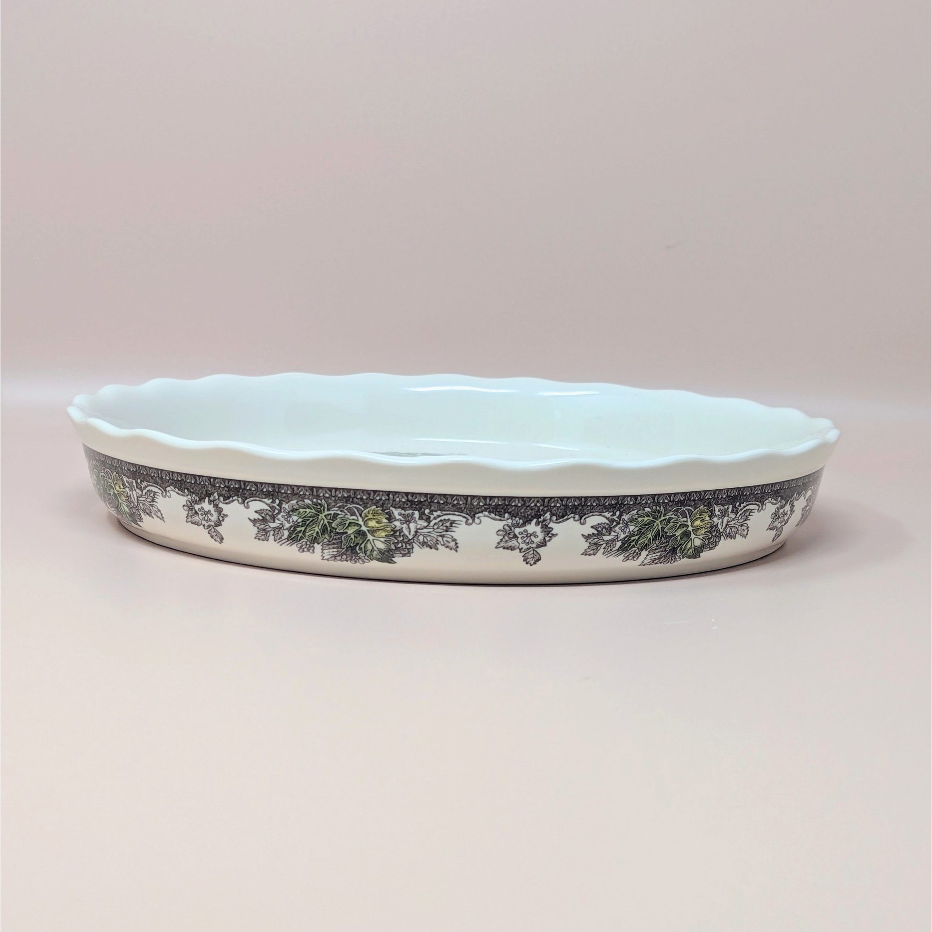 Vintage Johnson Brothers The Friendly Village Ceramic Pie Plate