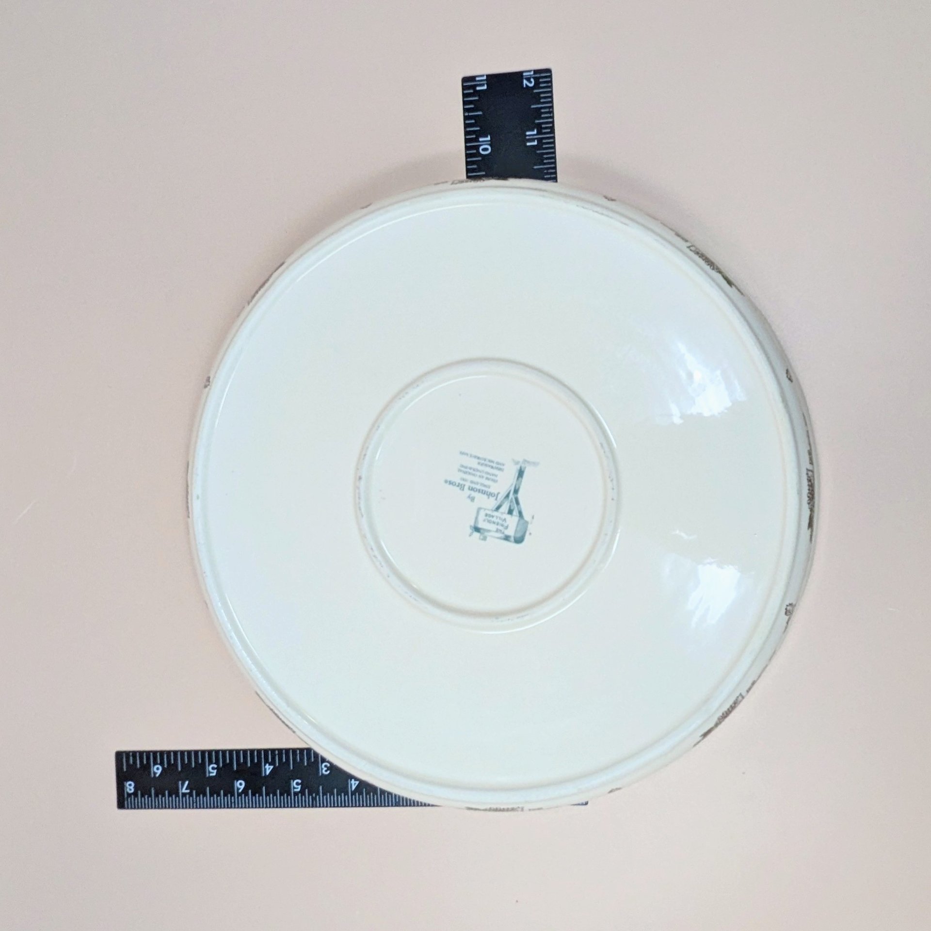 Vintage Johnson Brothers The Friendly Village Ceramic Pie Plate