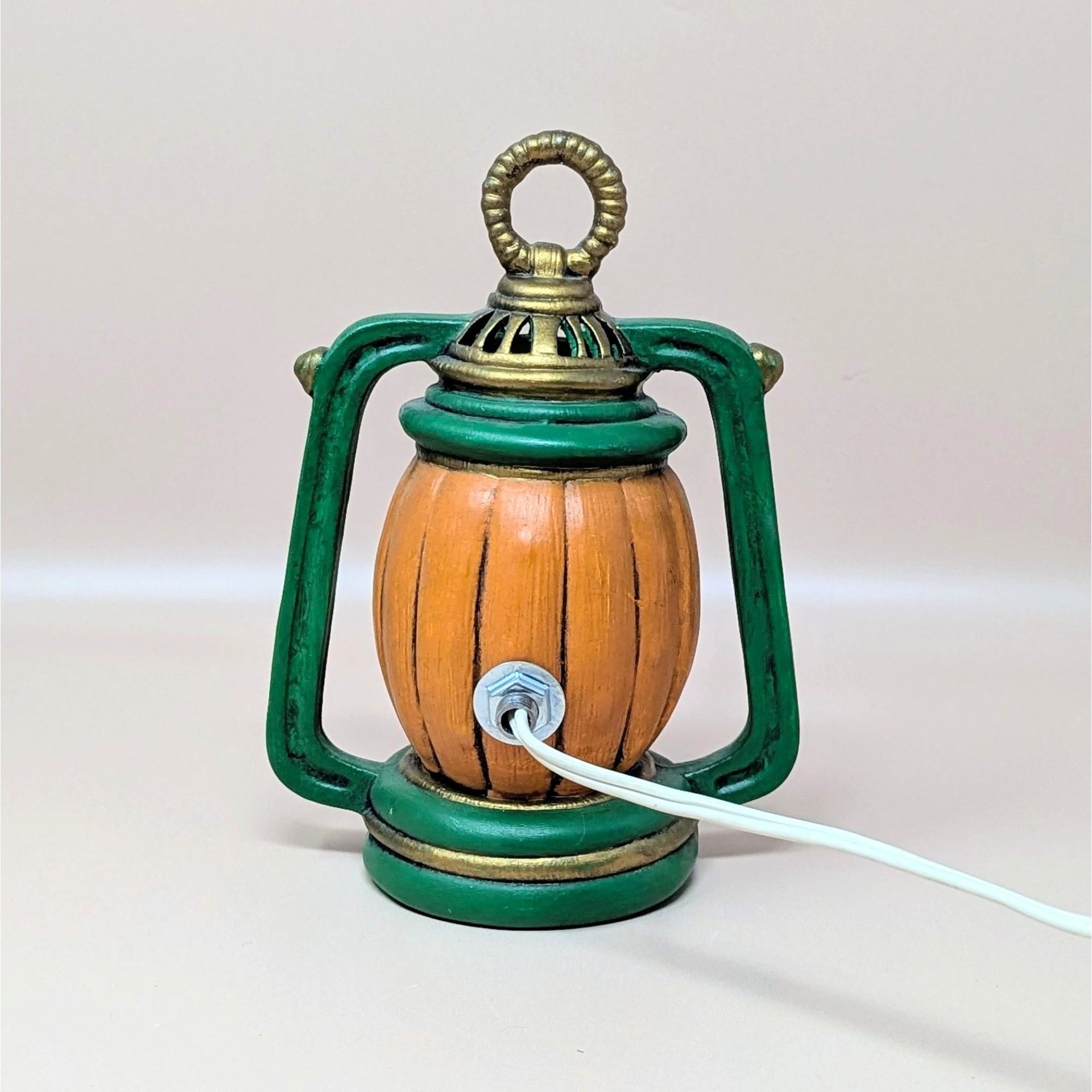 Vintage Ceramic Jack-O-Lantern Pumpkin Lantern Light