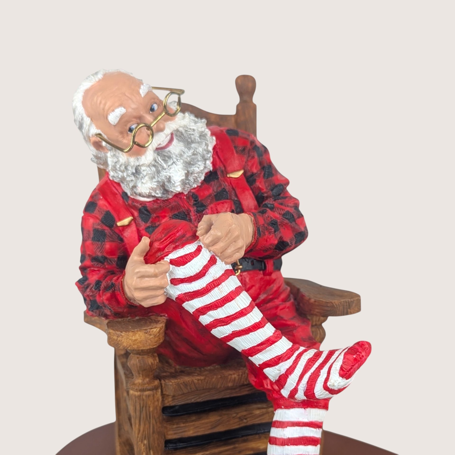 Vintage Dept 56 Santa's Dress Rehearsal Figure Set