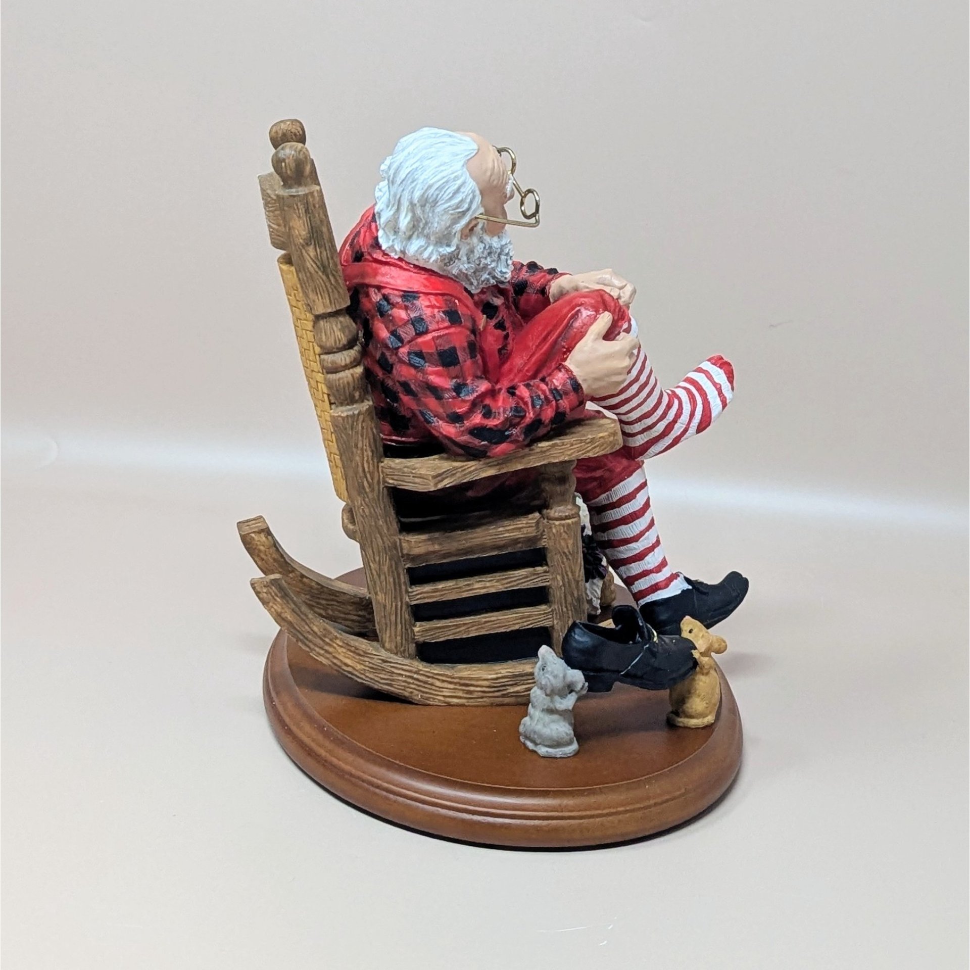 Vintage Dept 56 Santa's Dress Rehearsal Figure Set