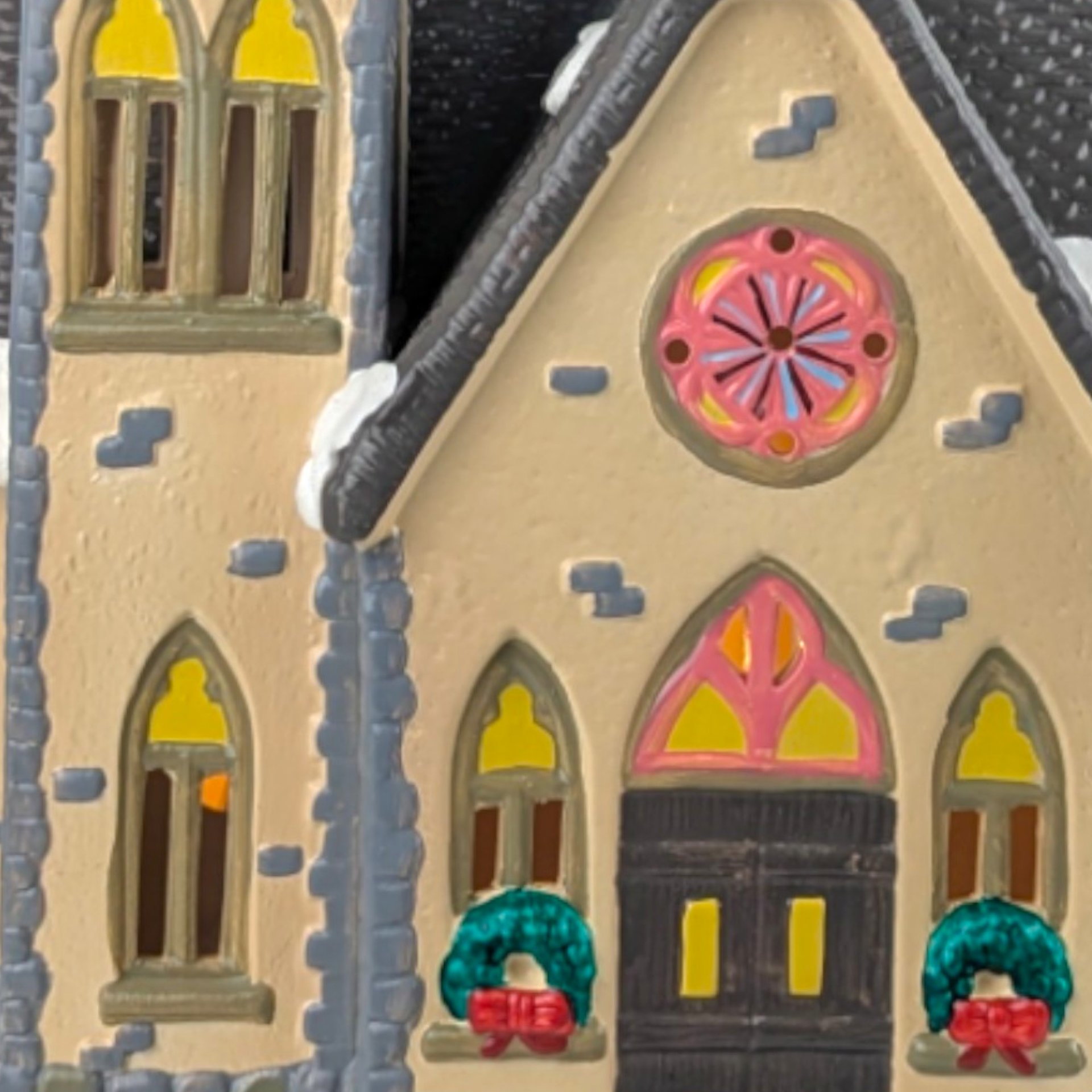 1988 Dept 56 Original Snow Village Redeemer Church Holiday Building