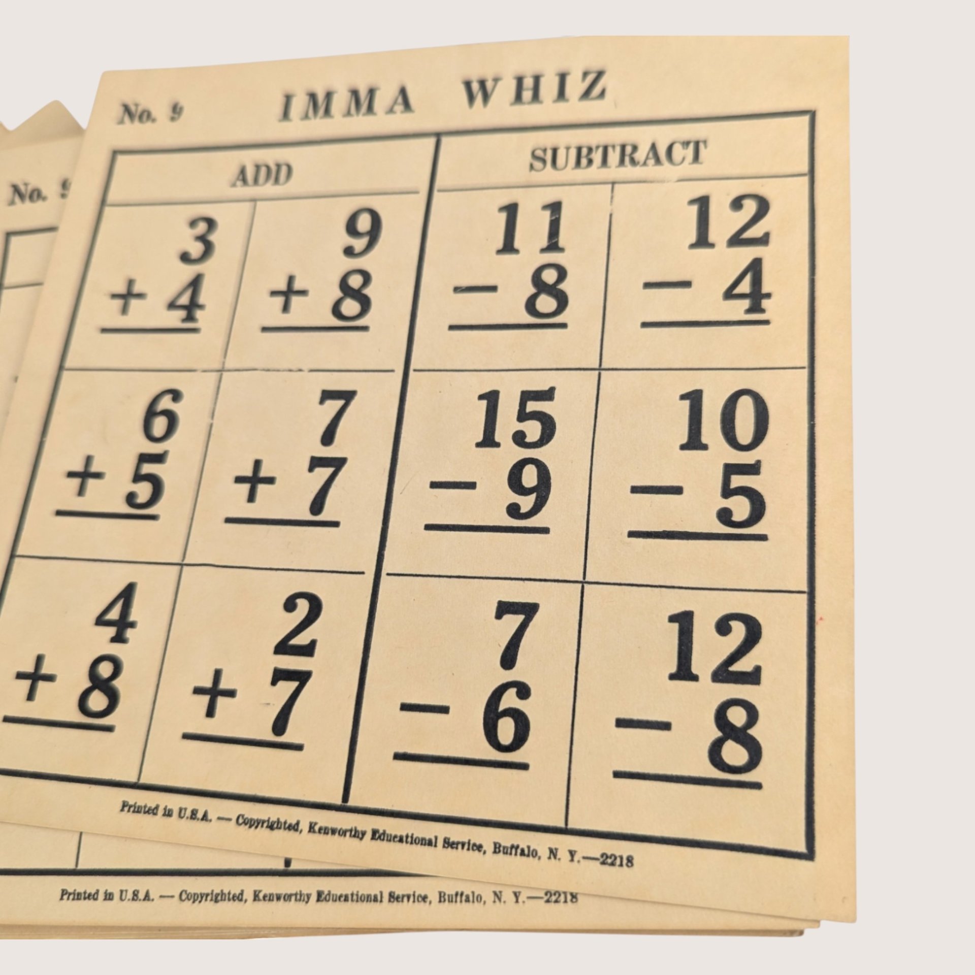 1960s Kenworthy Imma Whiz Addition and Subtraction Game