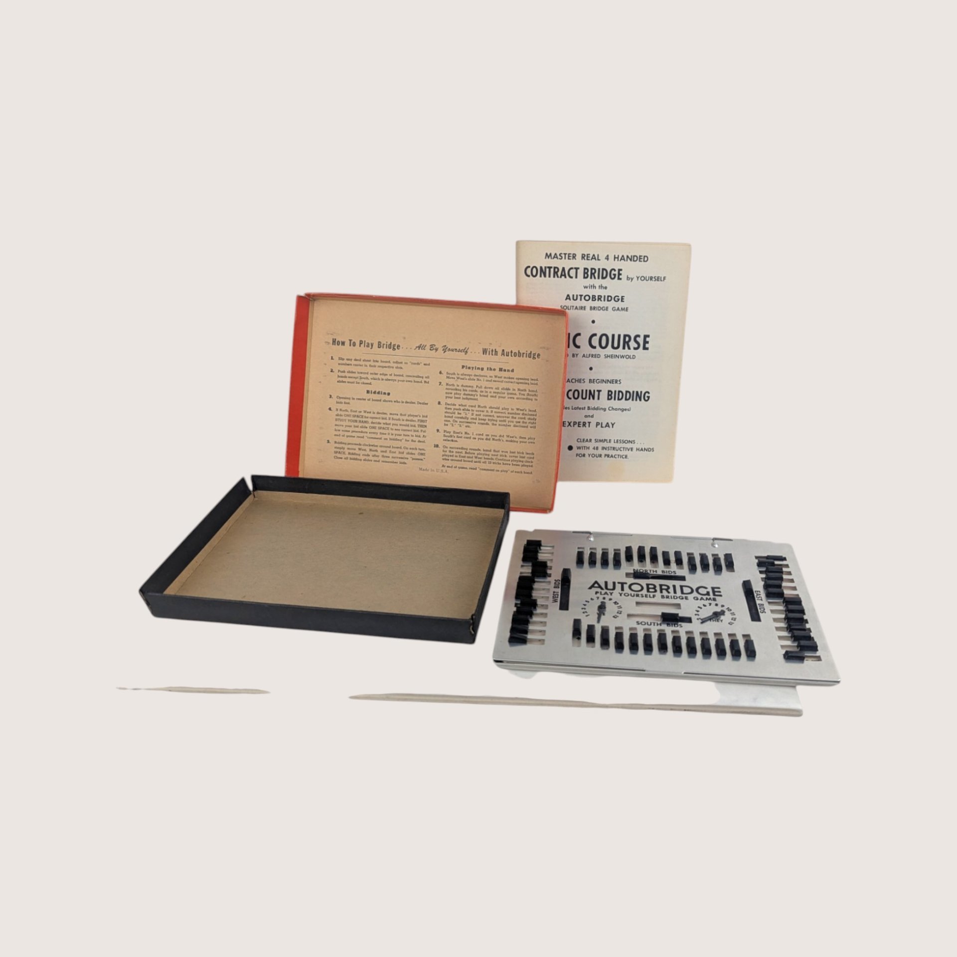 1959 Auto Bridge Solitaire Bridge Game